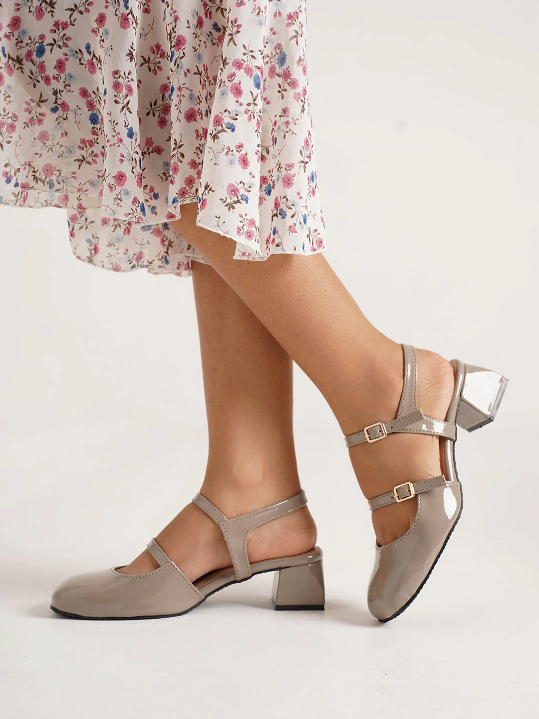 Jm Looks Patent Mary Jane Block Heels - Image 20