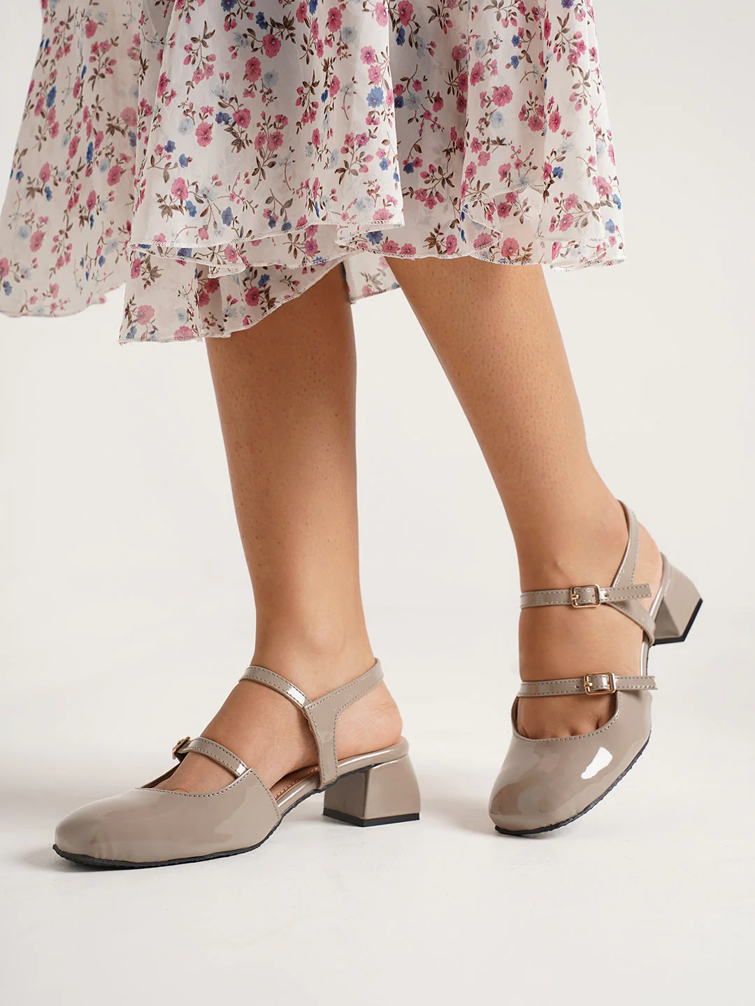 Jm Looks Patent Mary Jane Block Heels - Image 22