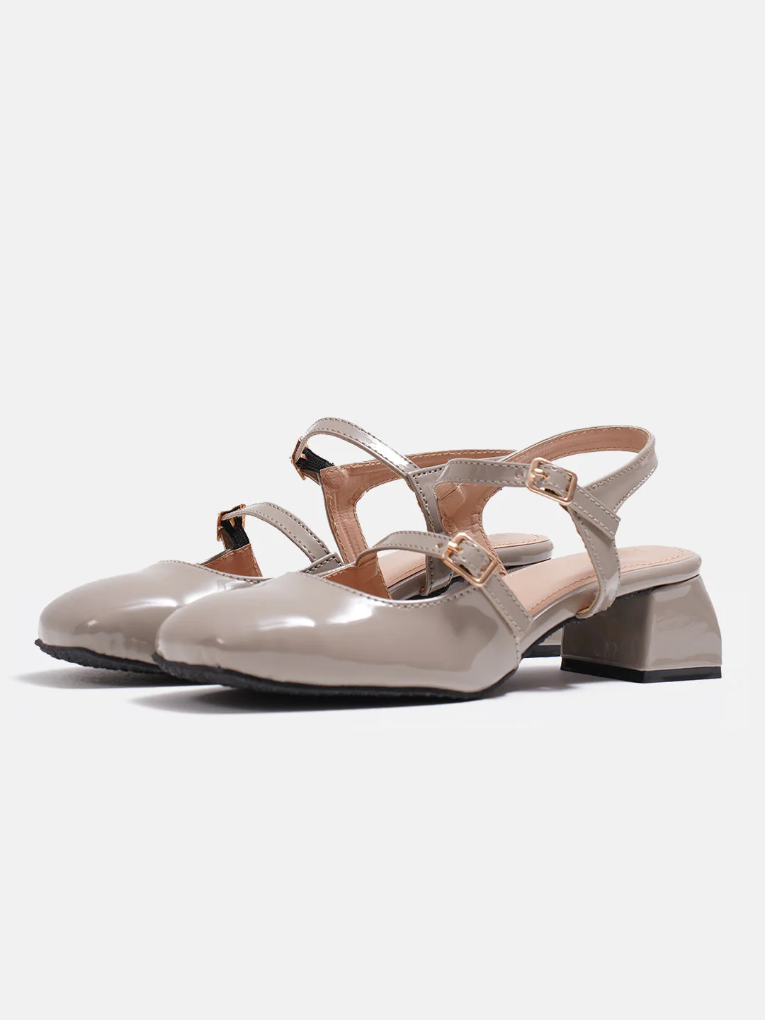 Jm Looks Patent Mary Jane Block Heels - Image 23