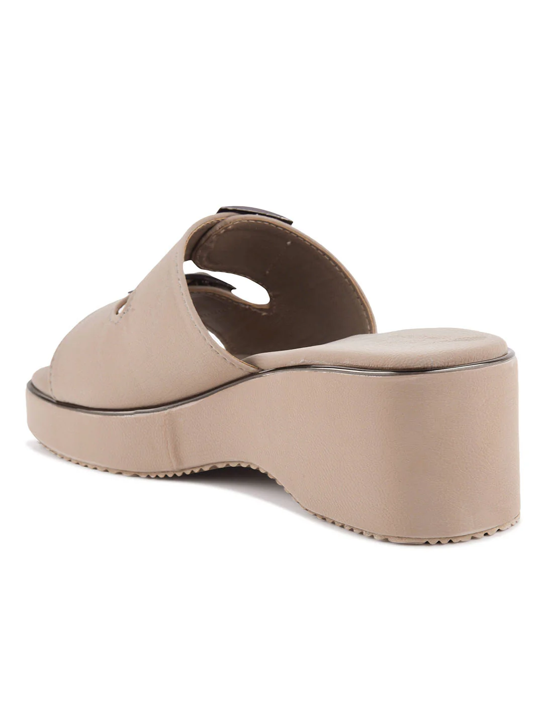 Dual Buckle Wedge Slip-On Sandals - Image 24