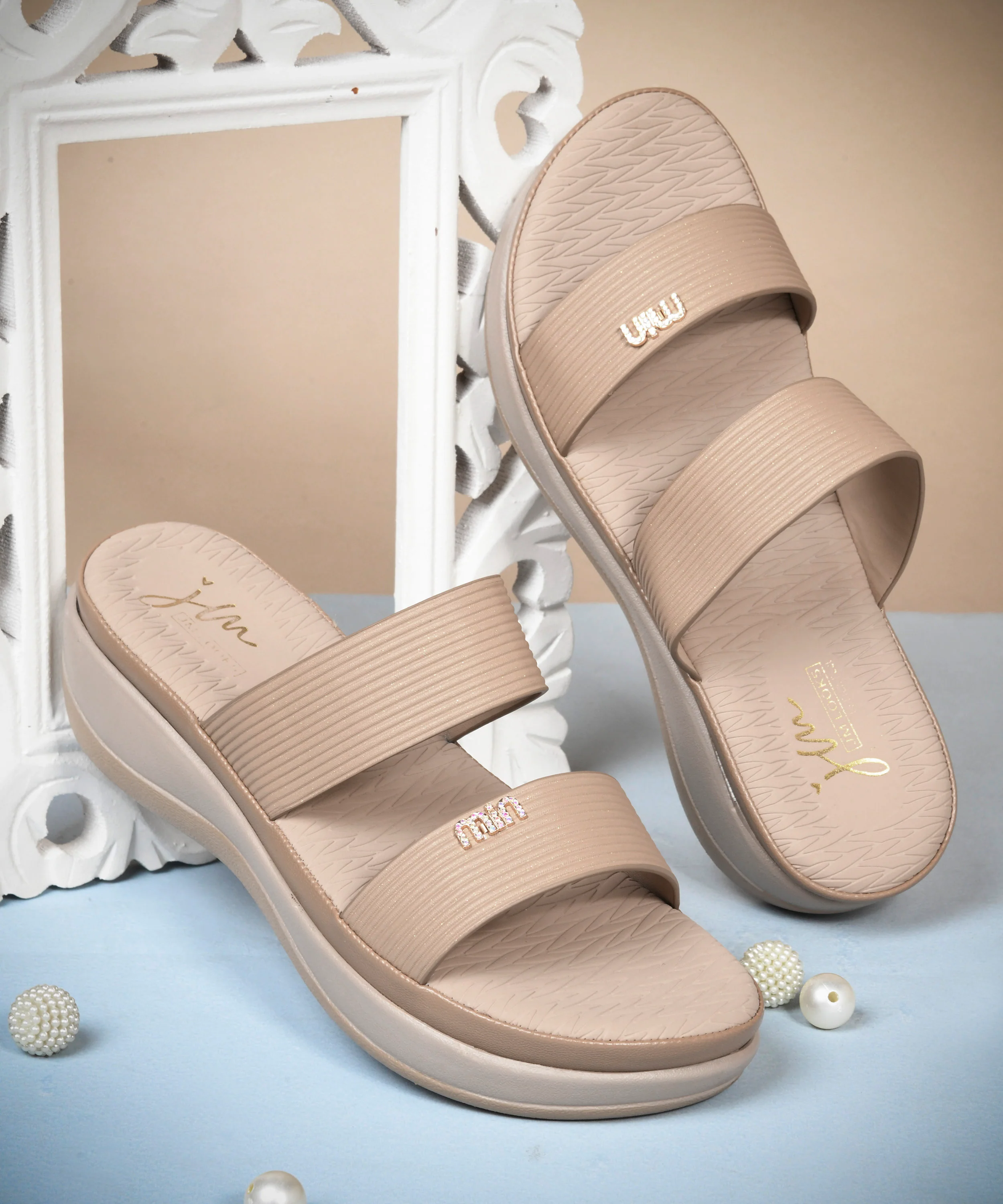 Dual Strap Comfort Slide Sandals - Image 11