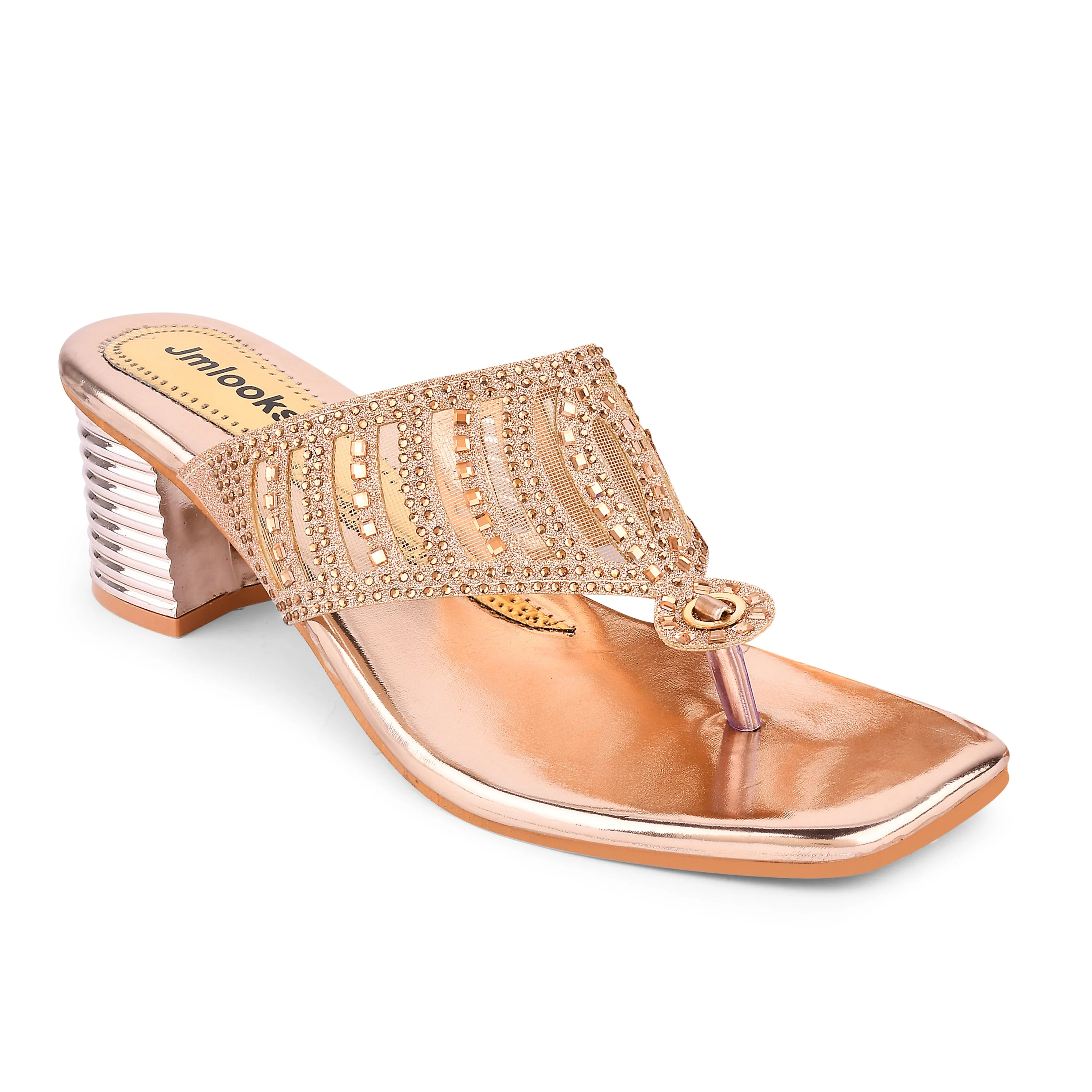 Jm Looks Festive Embellished Heels for Women & Girls - Image 10