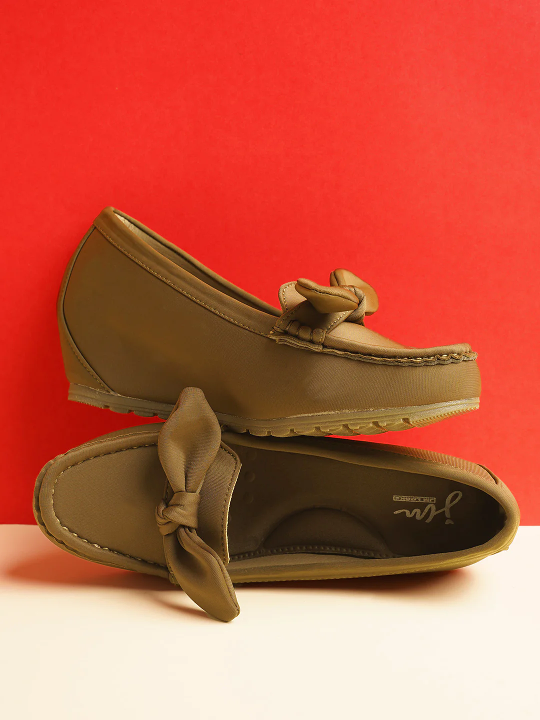 JM Looks Bow Detail Comfort Loafers