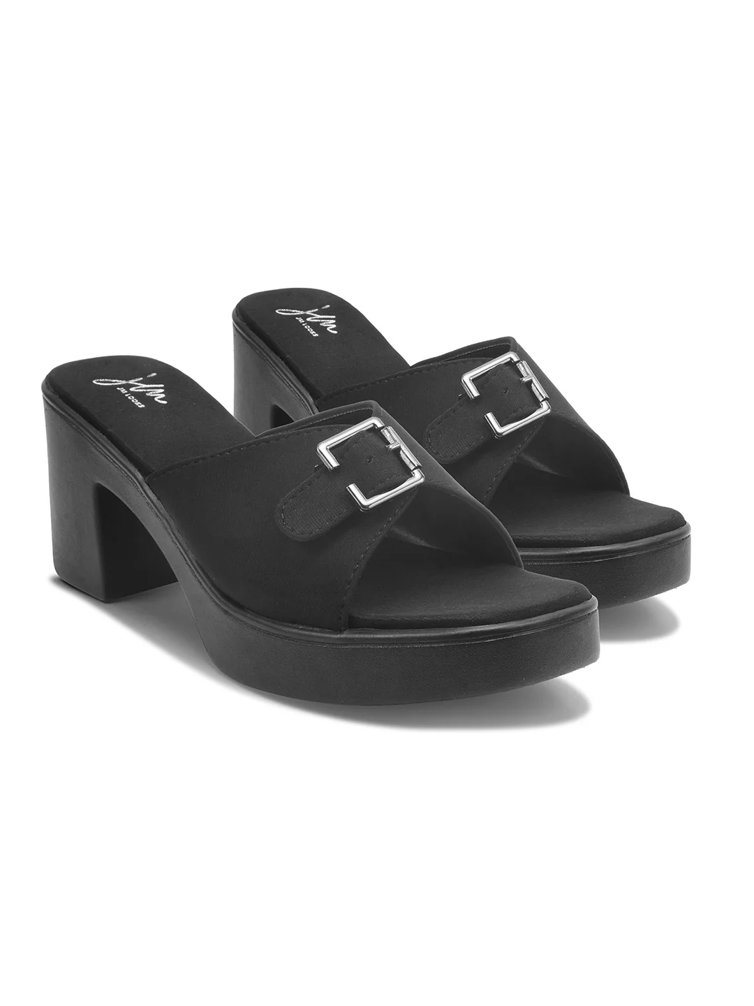 Elegant Buckle block Heeled - Image 11