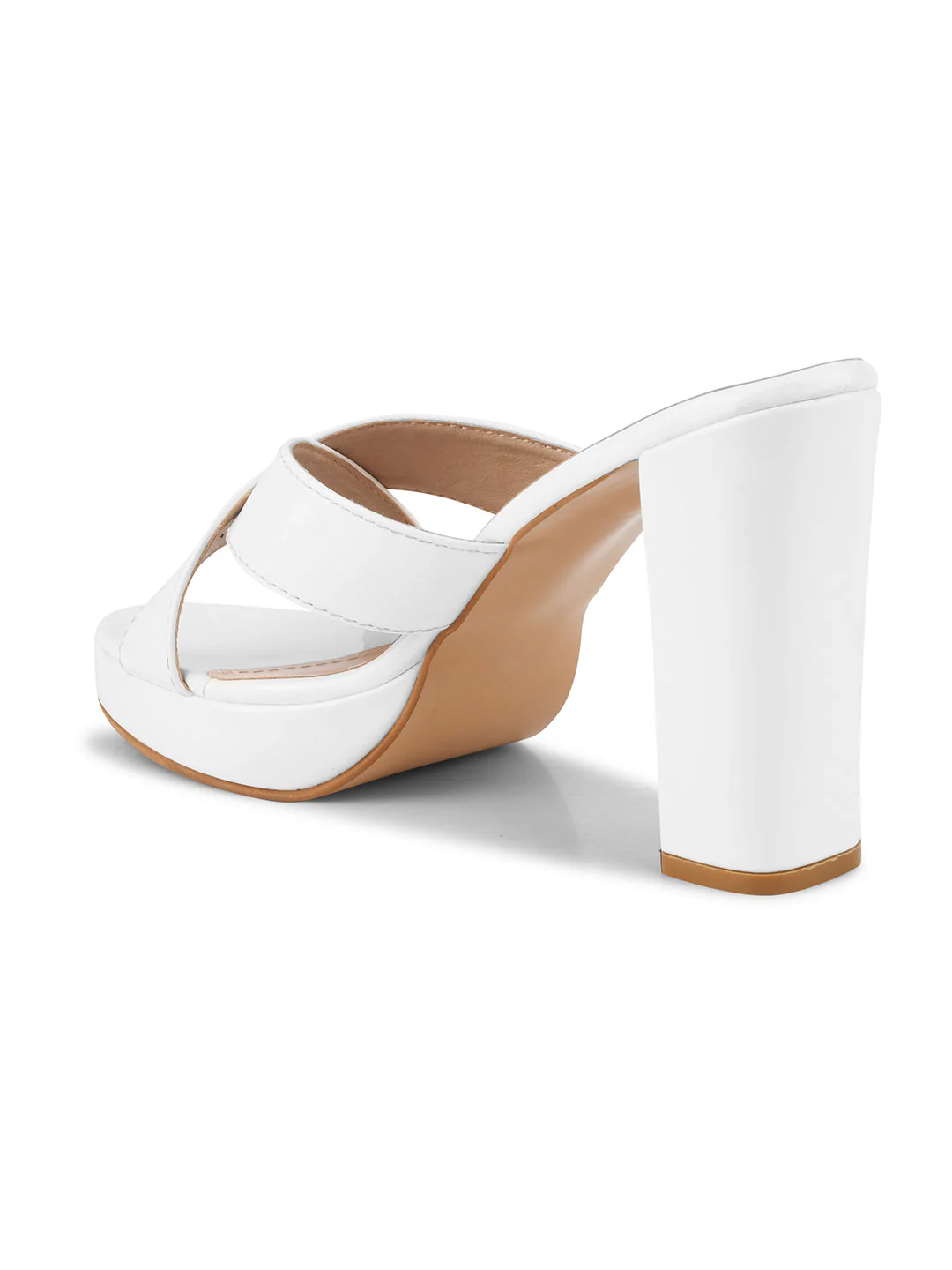 Jm Looks Criss-Cross Strap Block Heels - Image 11