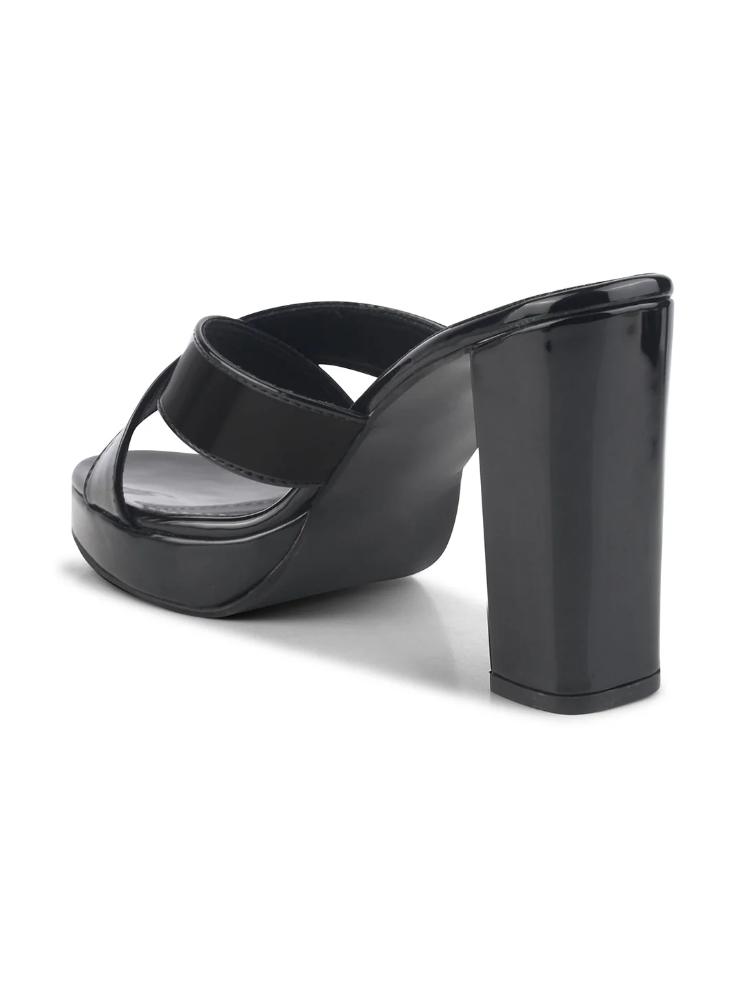 Jm Looks Criss-Cross Strap Block Heels - Image 6