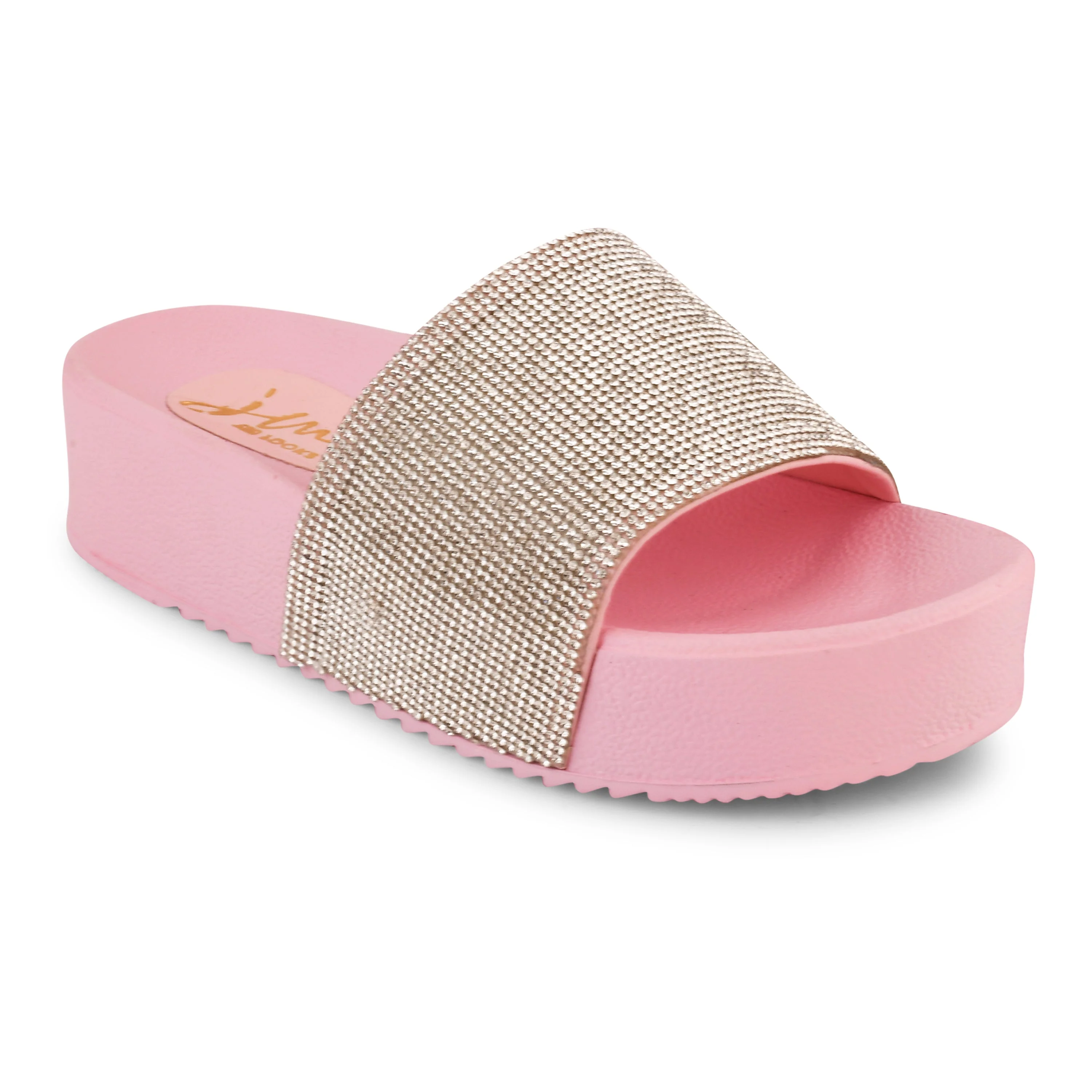 Jm Looks Sparkling Platform Slides for Women & Girls - Image 18