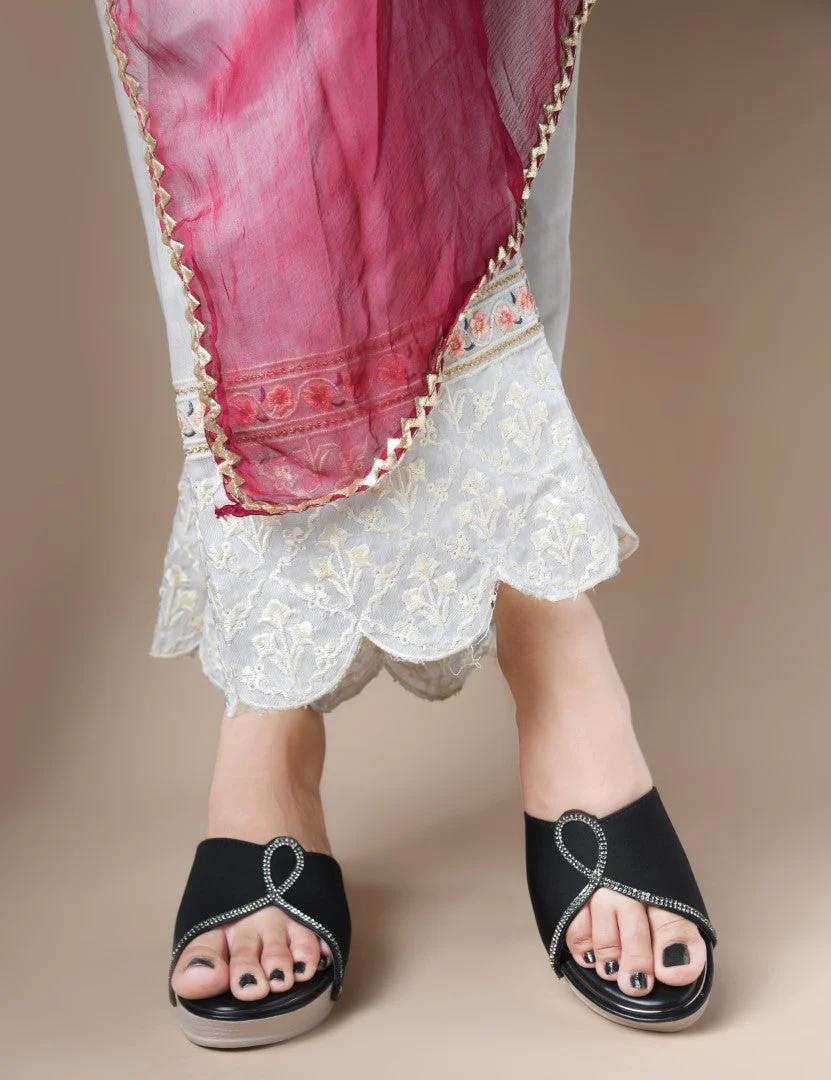 Elegant Embellished Wedge Heels - Image 7