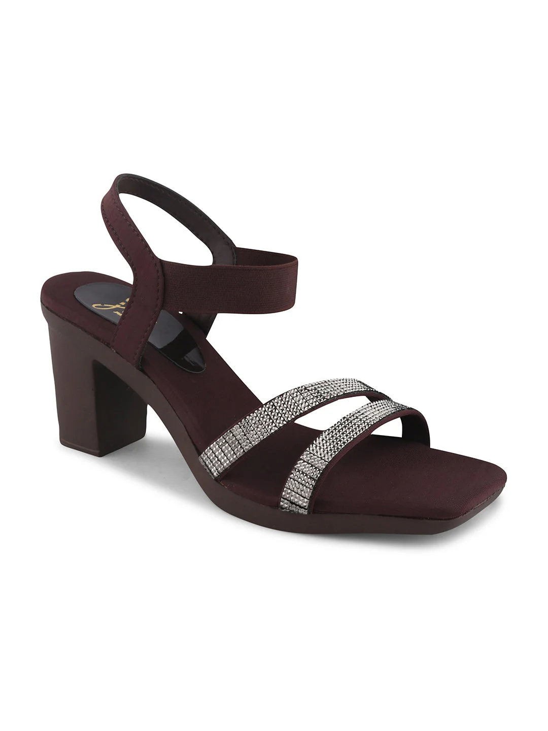 Jm Looks Embellished Strap Block Heel Sandals - Image 13