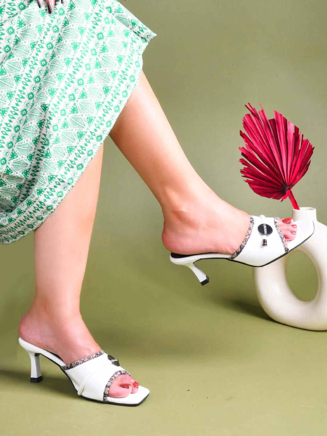 Elegant Open-Toe Kitten Heel - Image 15