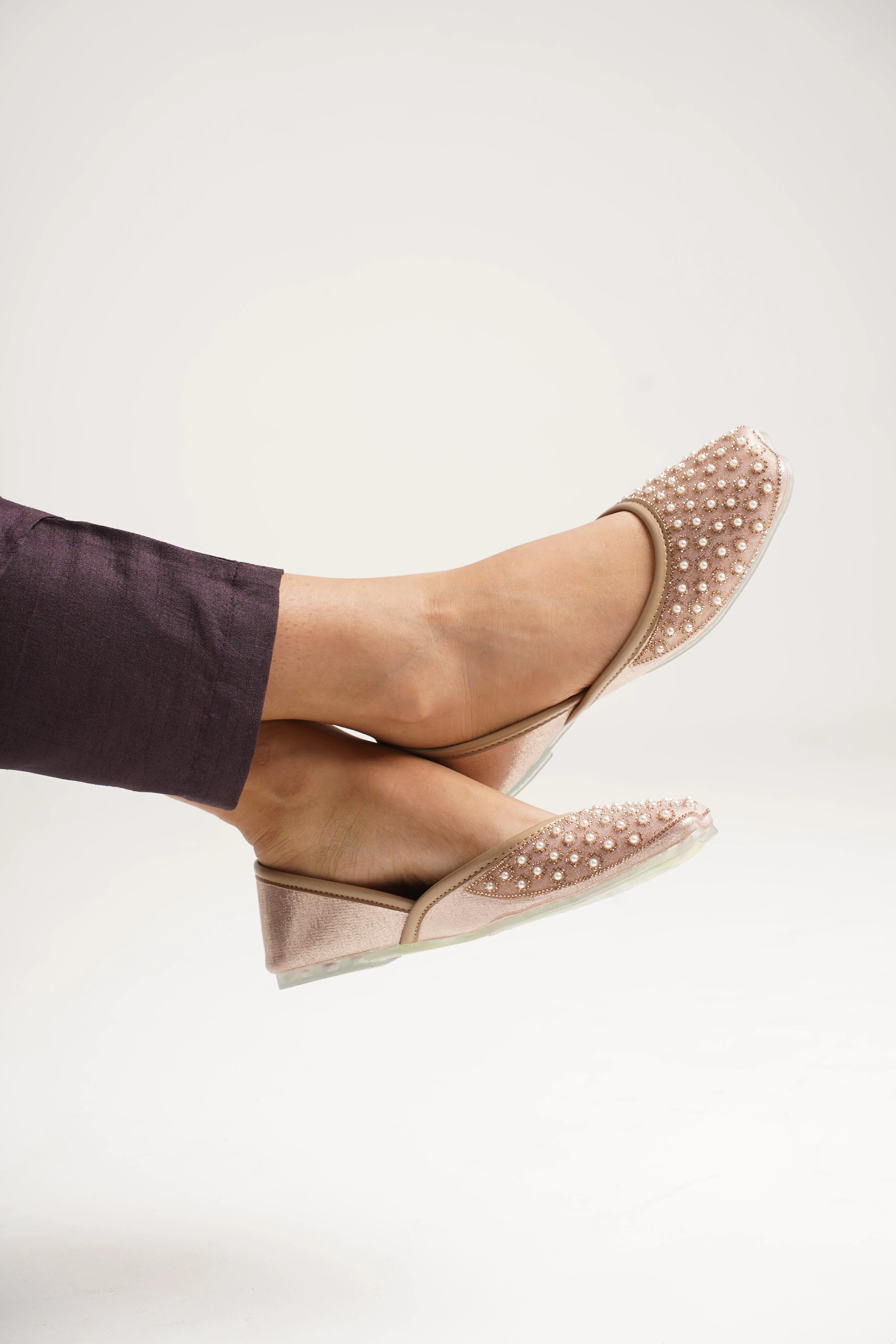 JM Looks Embellished Jutti Flats - Image 6