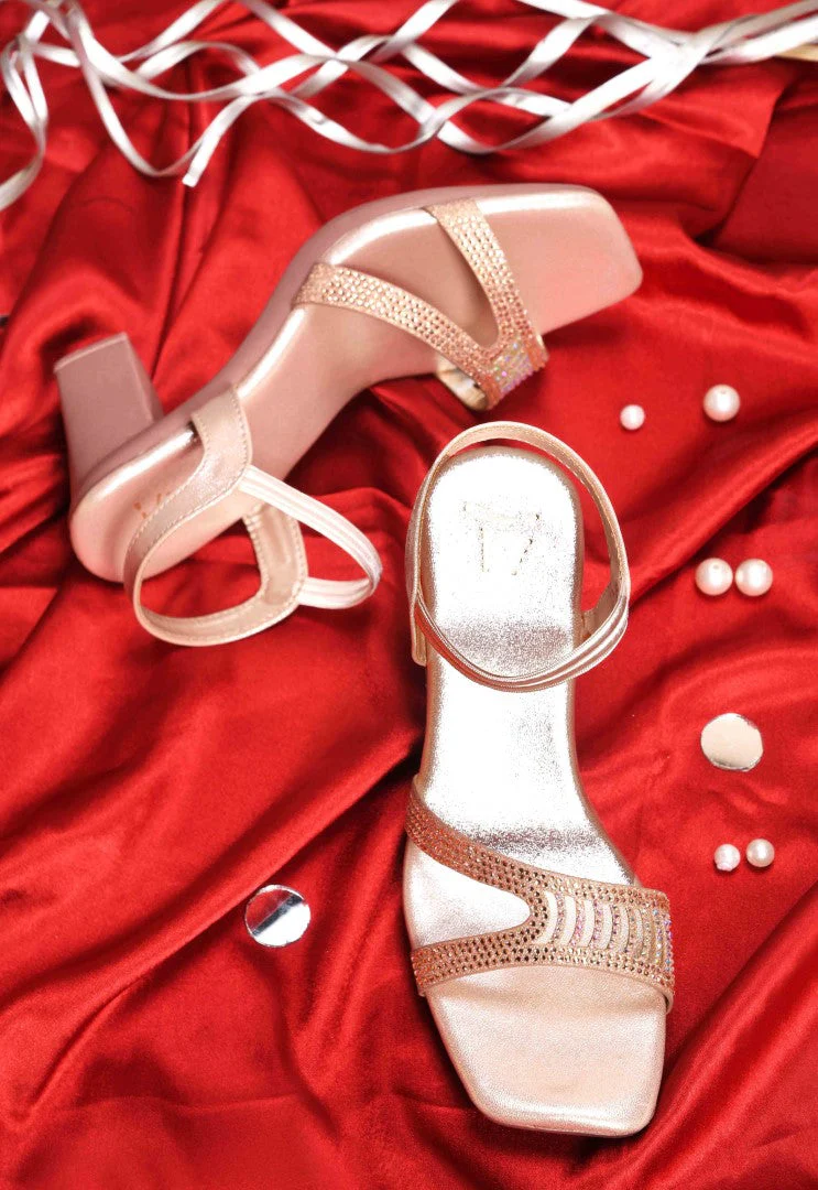 Jm Looks Embellished Block Heels for Women - Image 16