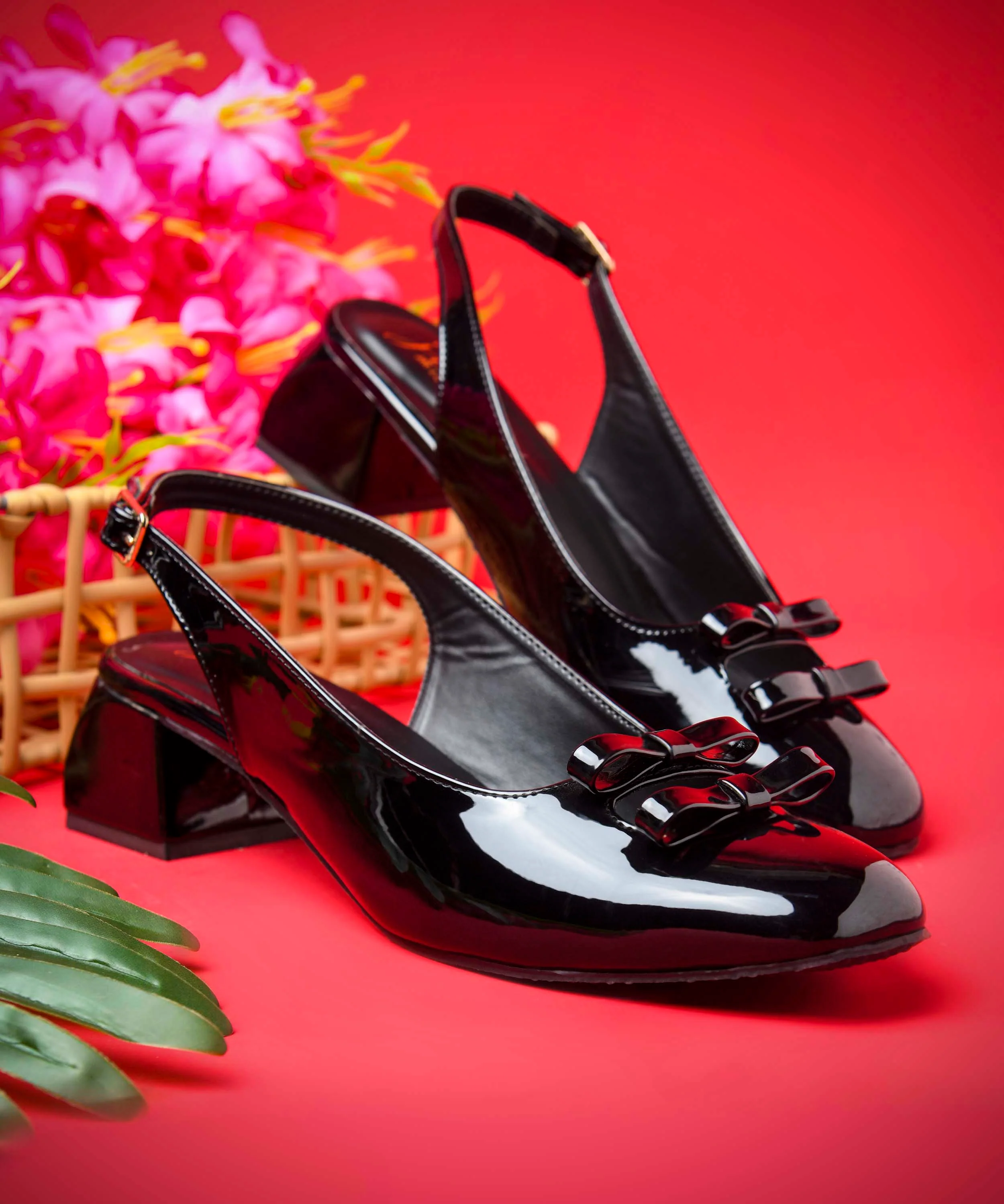 Elegant Slingback Heels with Bow Accent and Comfortable Fit - Image 7