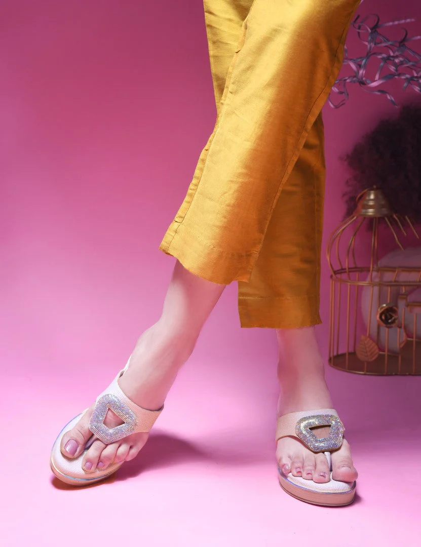 Jm Looks Elegant Wedge Slip-On Sandals for Women & Girls - Image 16