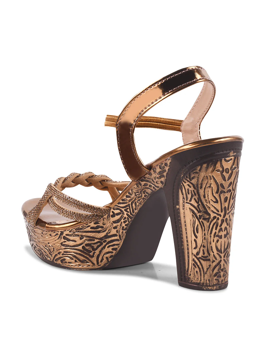 Jm Looks Festive Platform Heels for Women - Image 6