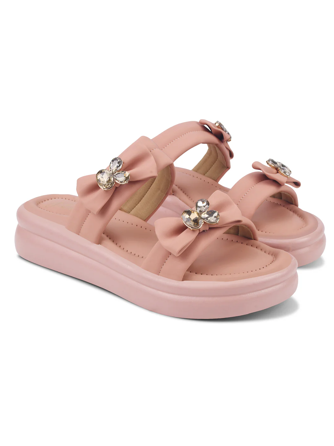 Embellished Bow Platform Slides - Image 11