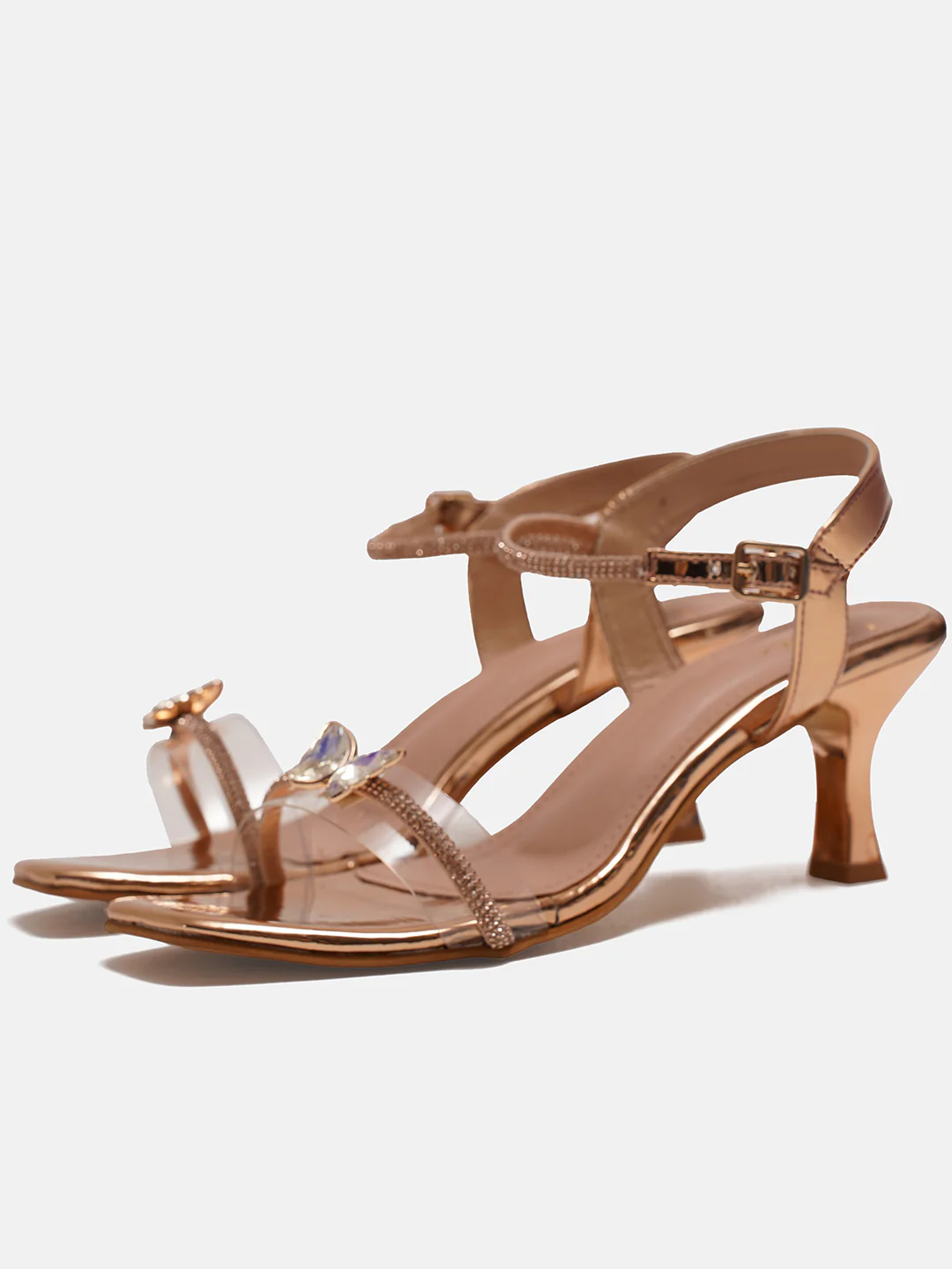 Embellished Butterfly Heel Sandals - Image 10