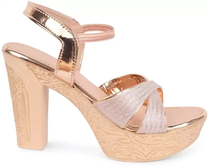 Jm Looks Women's Embellished Block Heel Sandals - Image 11