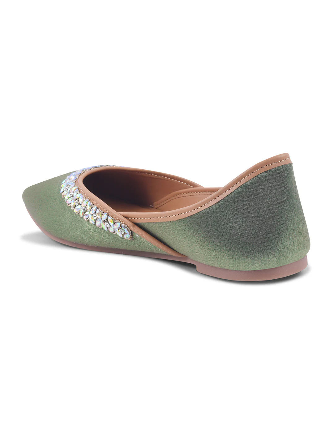 Embellished Crystal Work Ethnic Juttis - Image 13