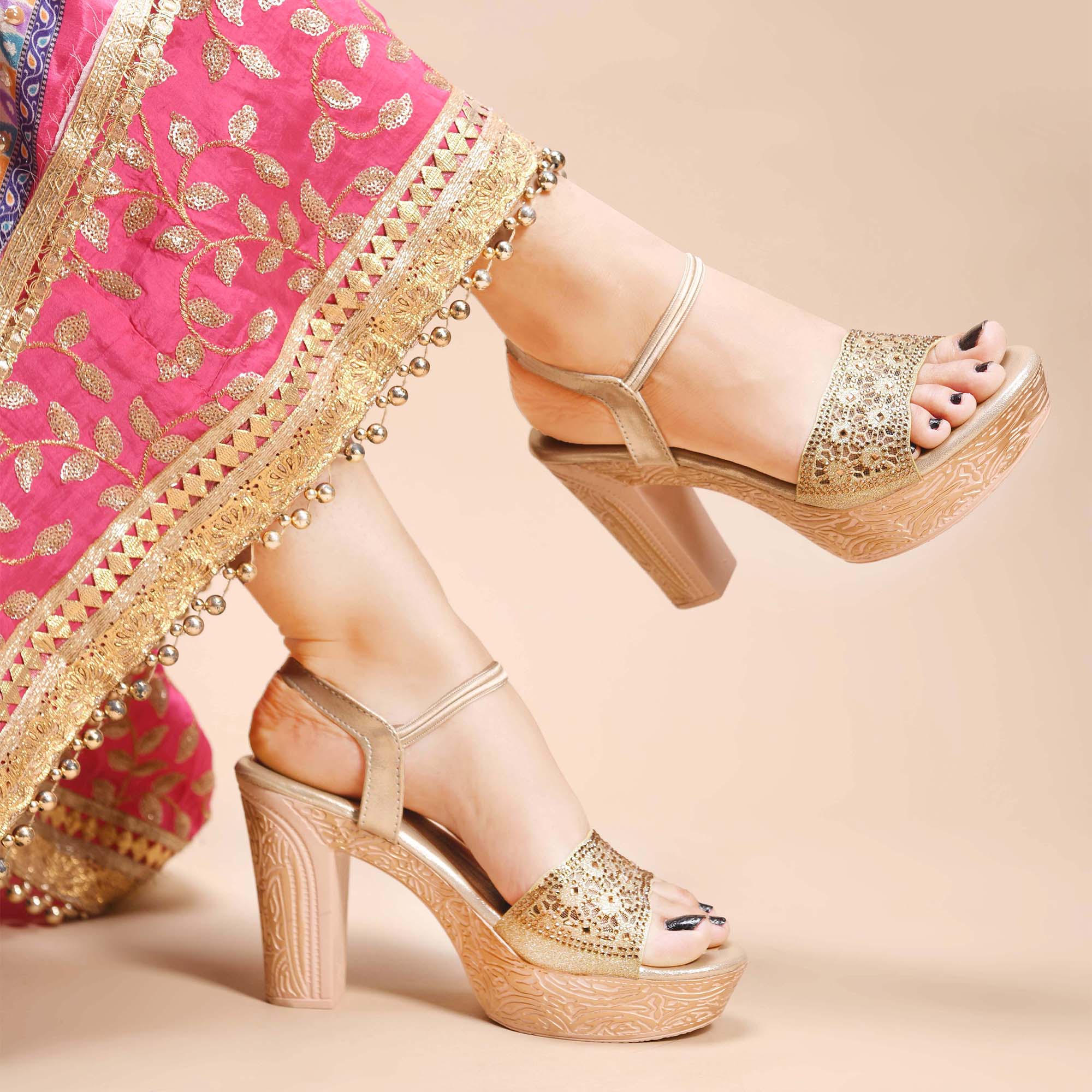 Embellished Ethnic Heels - Image 4