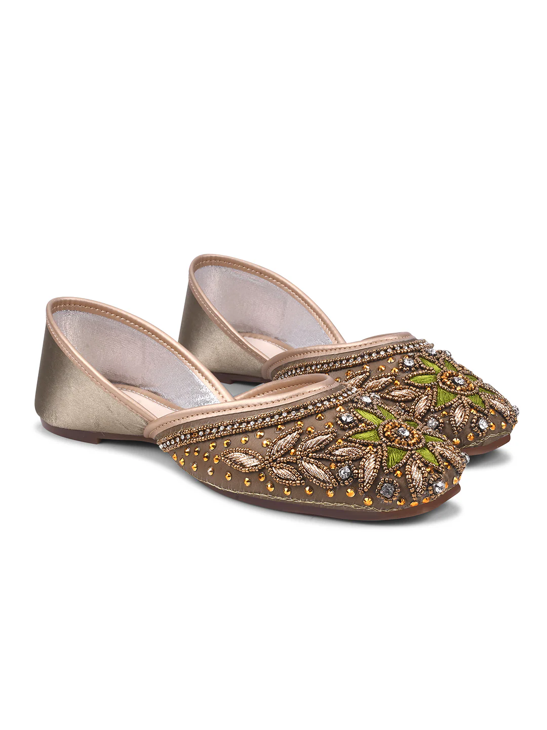 Embellished Floral Ethnic Juttis - Image 5