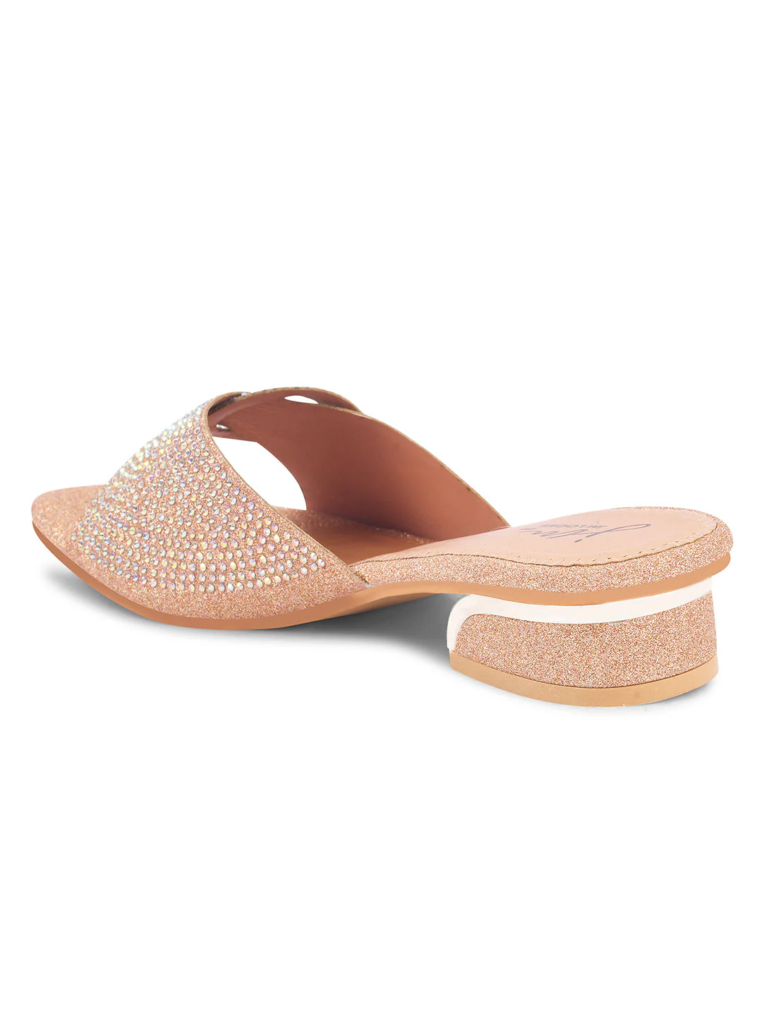 JM Looks Women's Embellished Buckle Detail Mules - Image 18