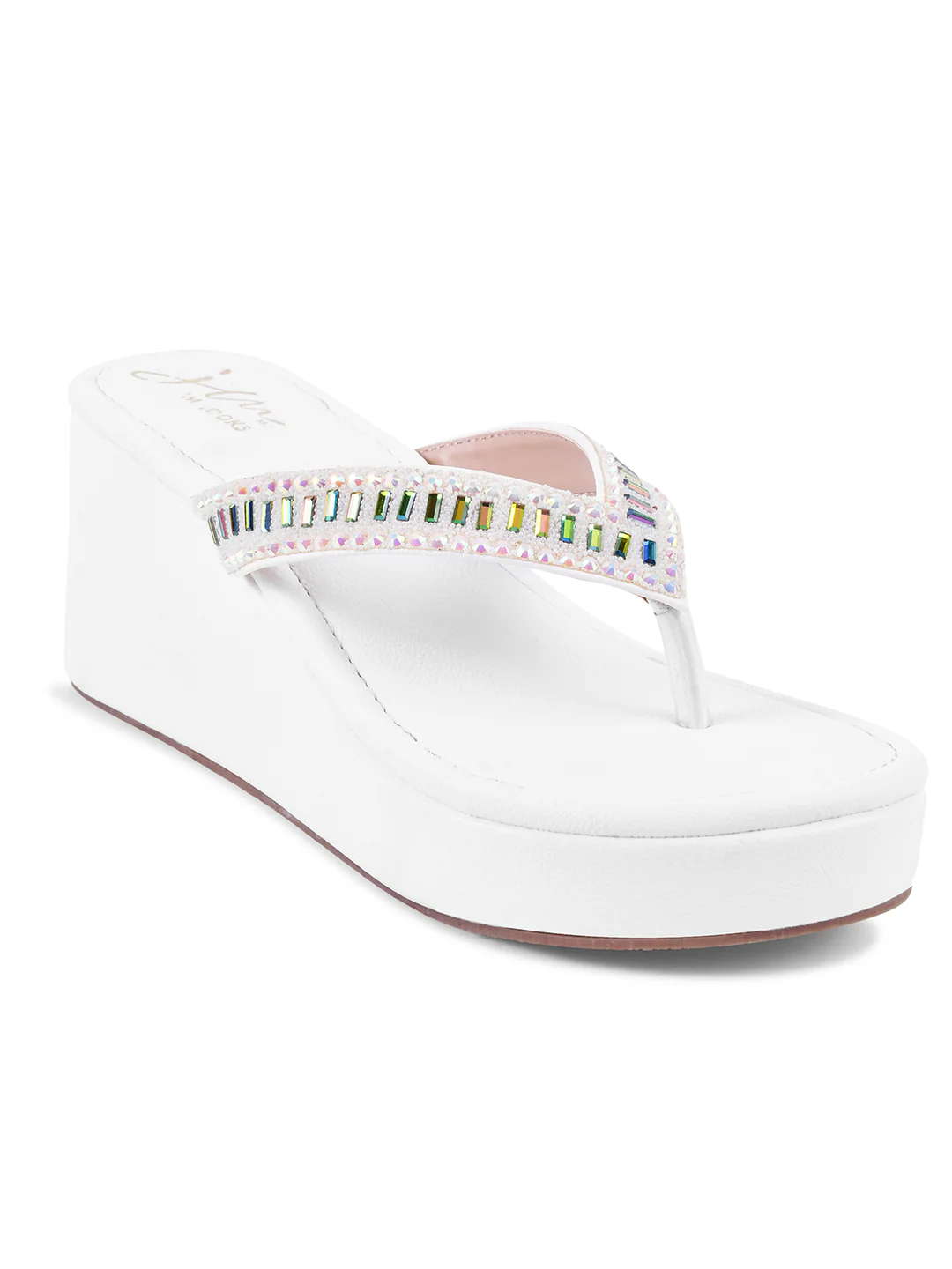Embellished Platform Toe-Ring Slippers - Image 13