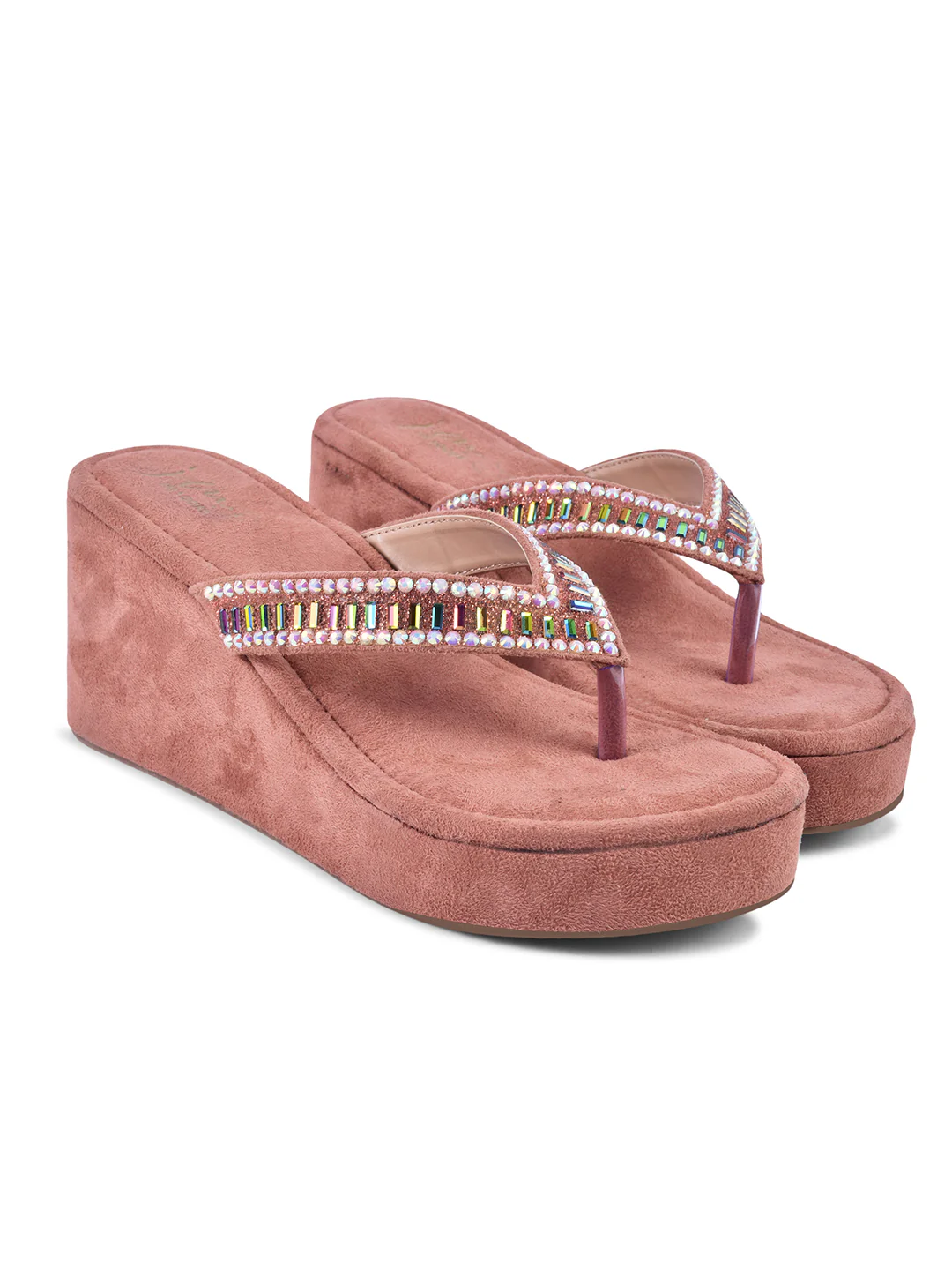 Embellished Platform Toe-Ring Slippers - Image 17