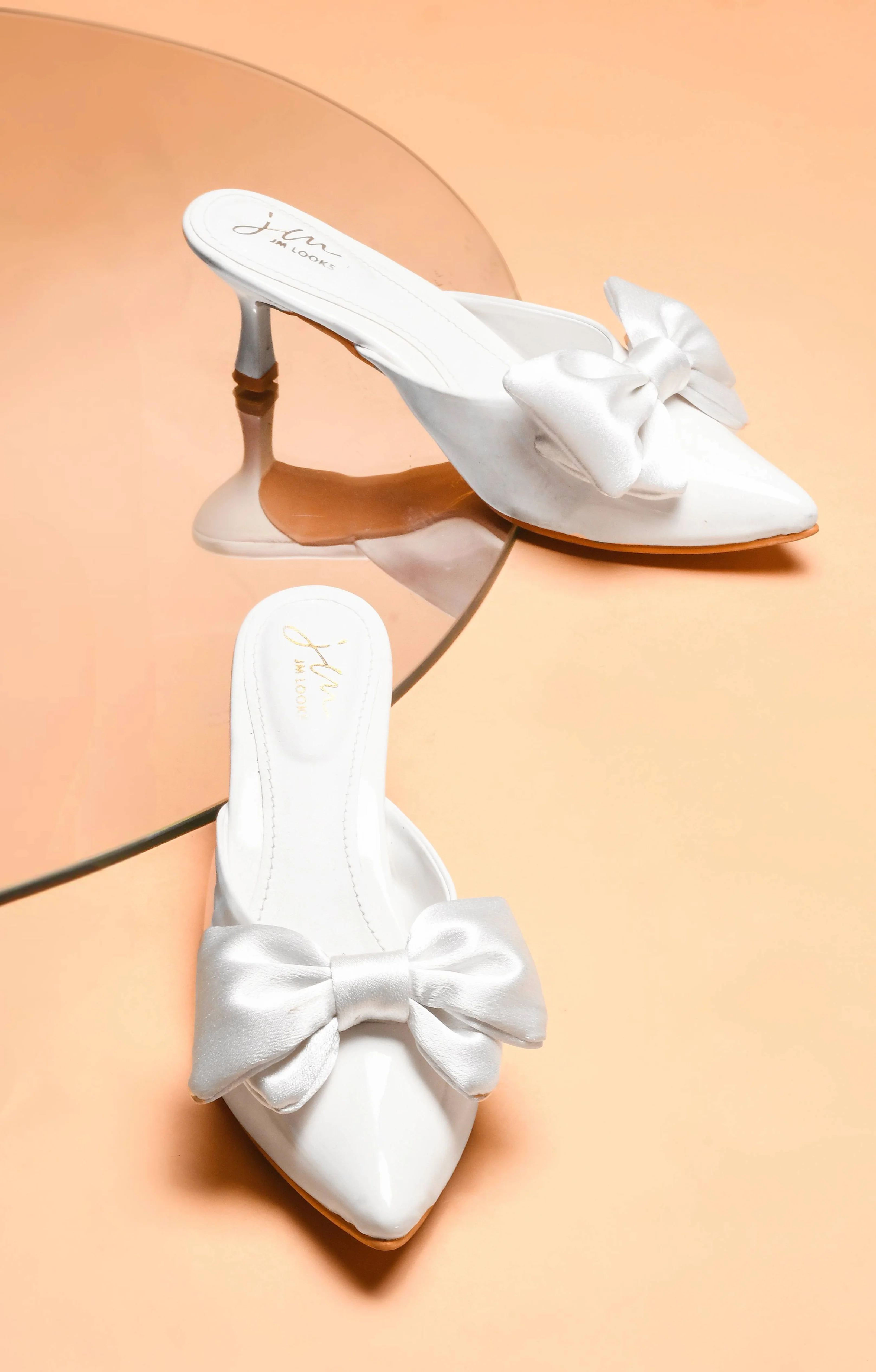Jm Looks Women's Bow Detail Pointed Heels - Image 8