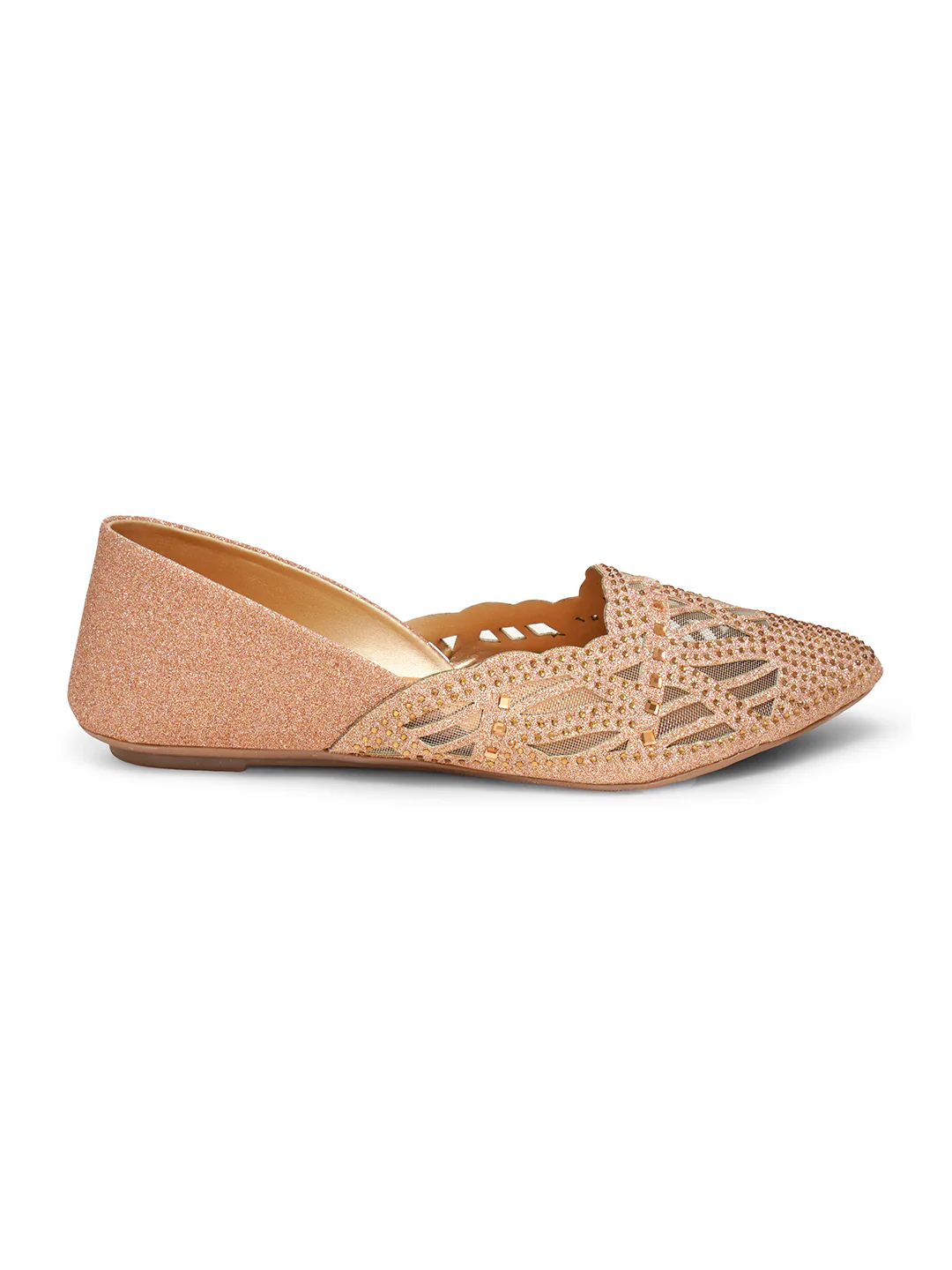 Embellished Pointed Toe Jutti - Image 17