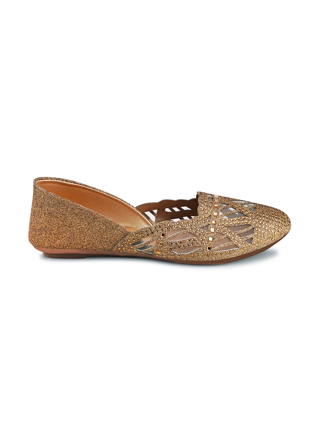 Embellished Pointed Toe Jutti - Image 5
