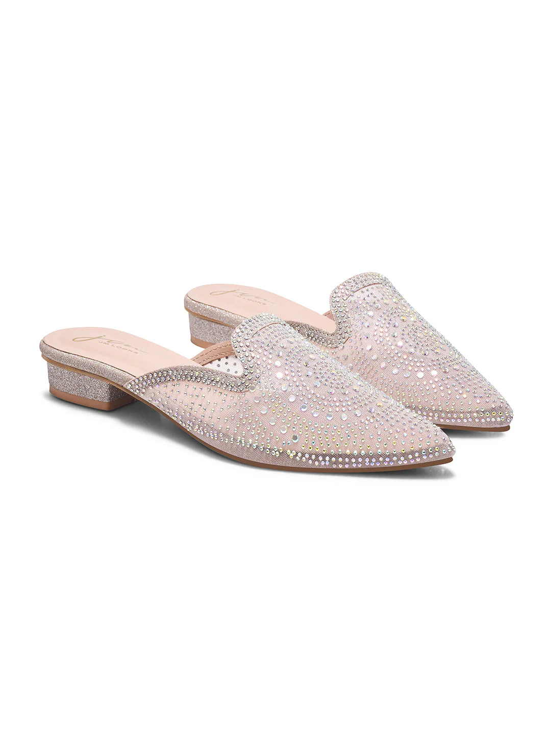 JM Looks Women's Embellished Pointed Toe Mules - Image 17