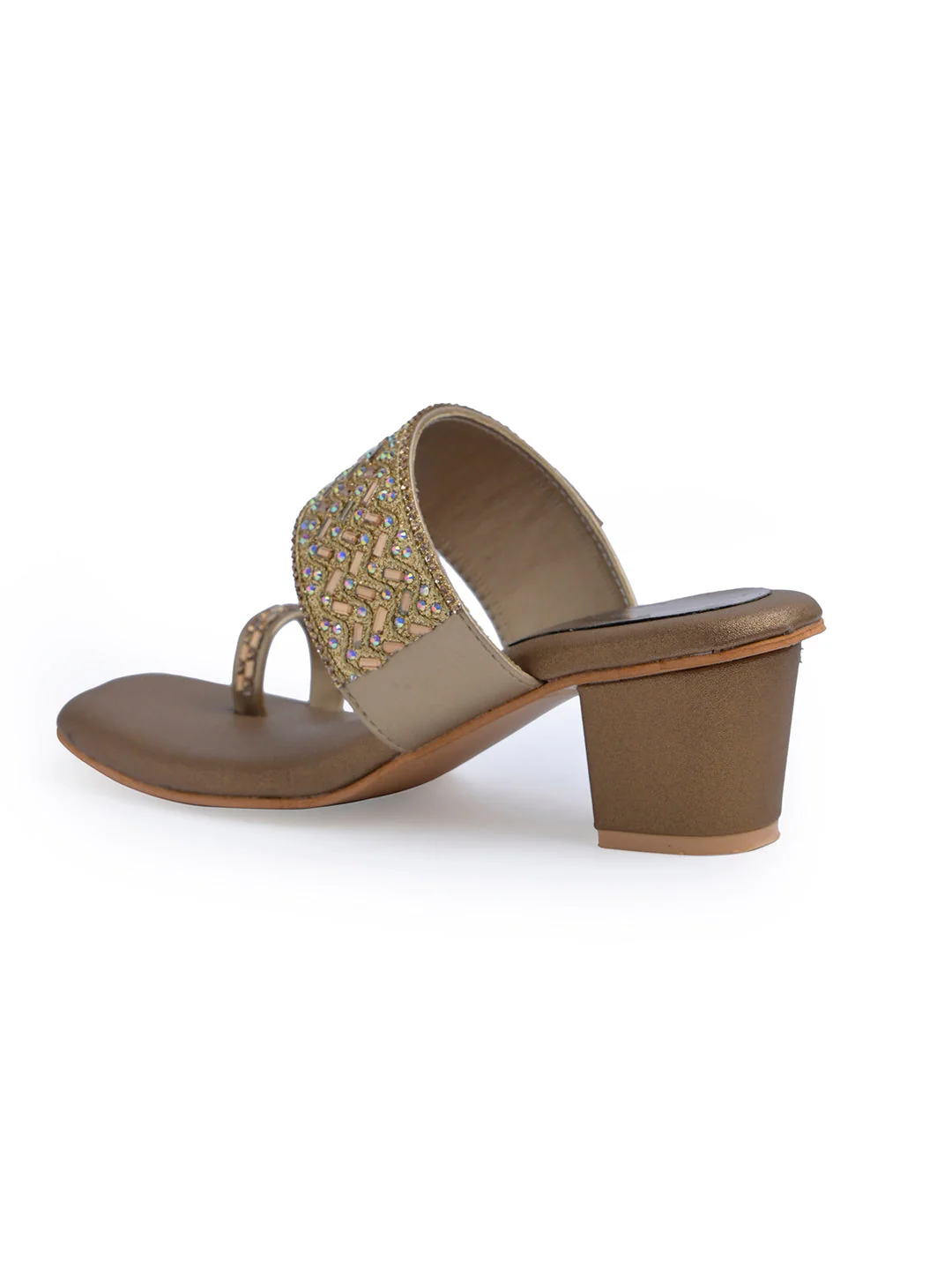 Jm Looks Embellished Block Heel Sandals for Women & Girls - Image 16