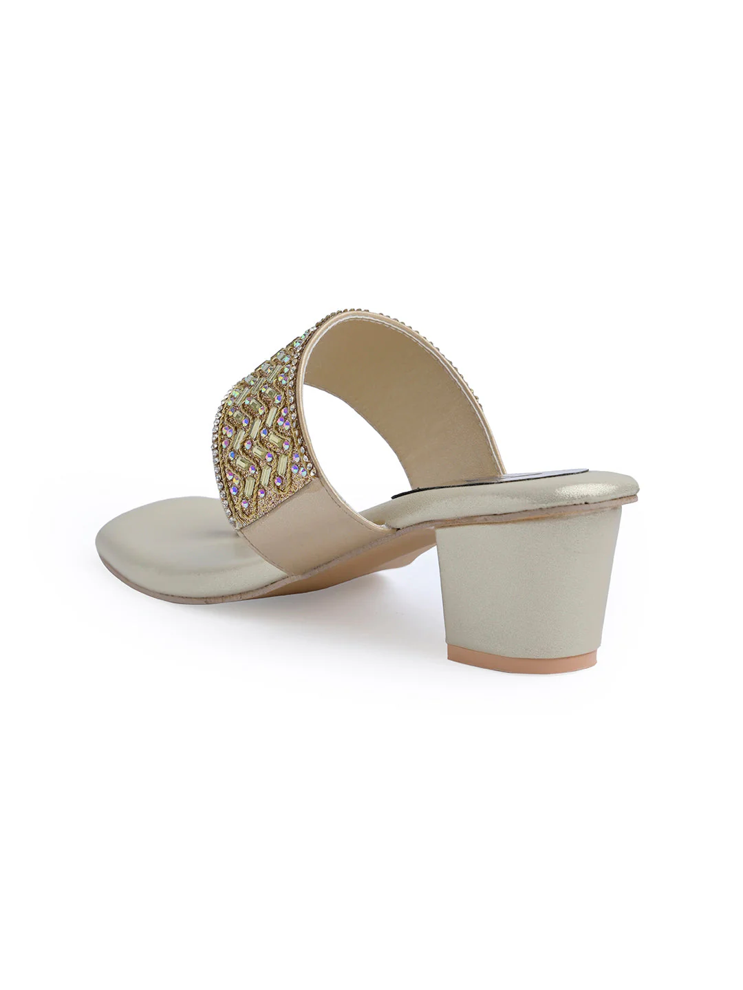 Jm Looks Embellished Block Heel Sandals for Women & Girls - Image 7
