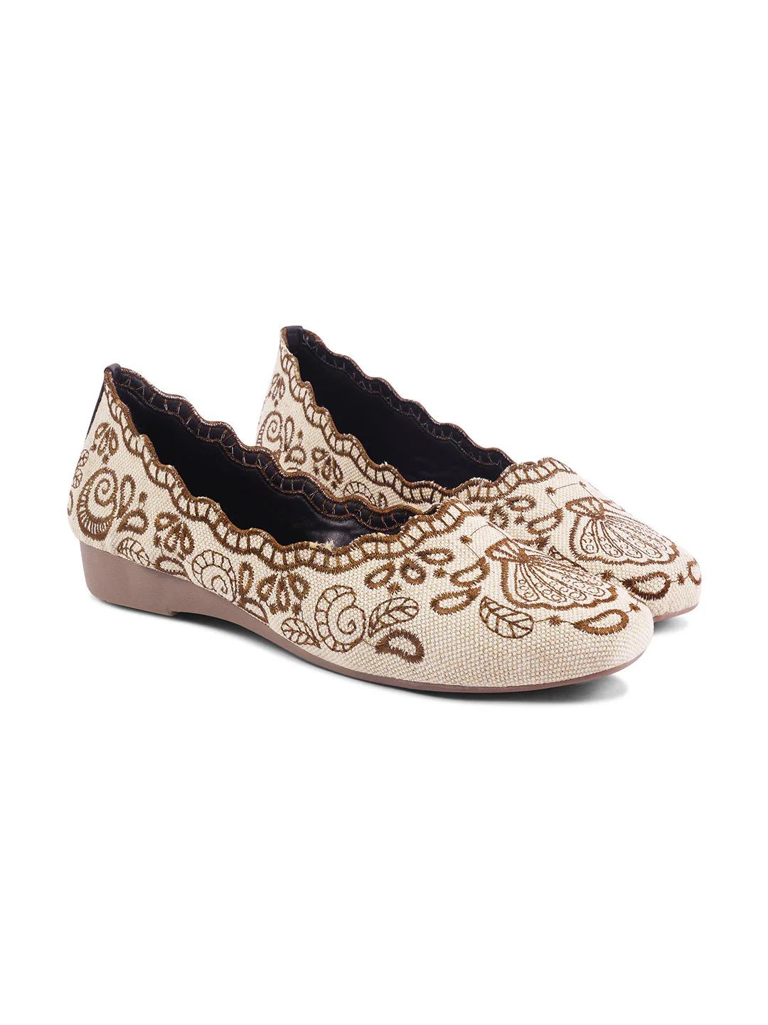 Embroidered Bellie Slip-On Flats - Image 10