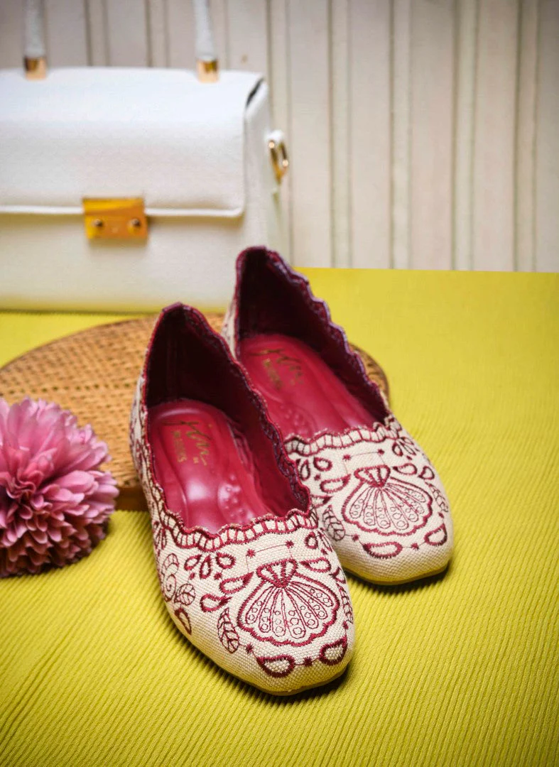 Embroidered Bellie Slip-On Flats - Image 14