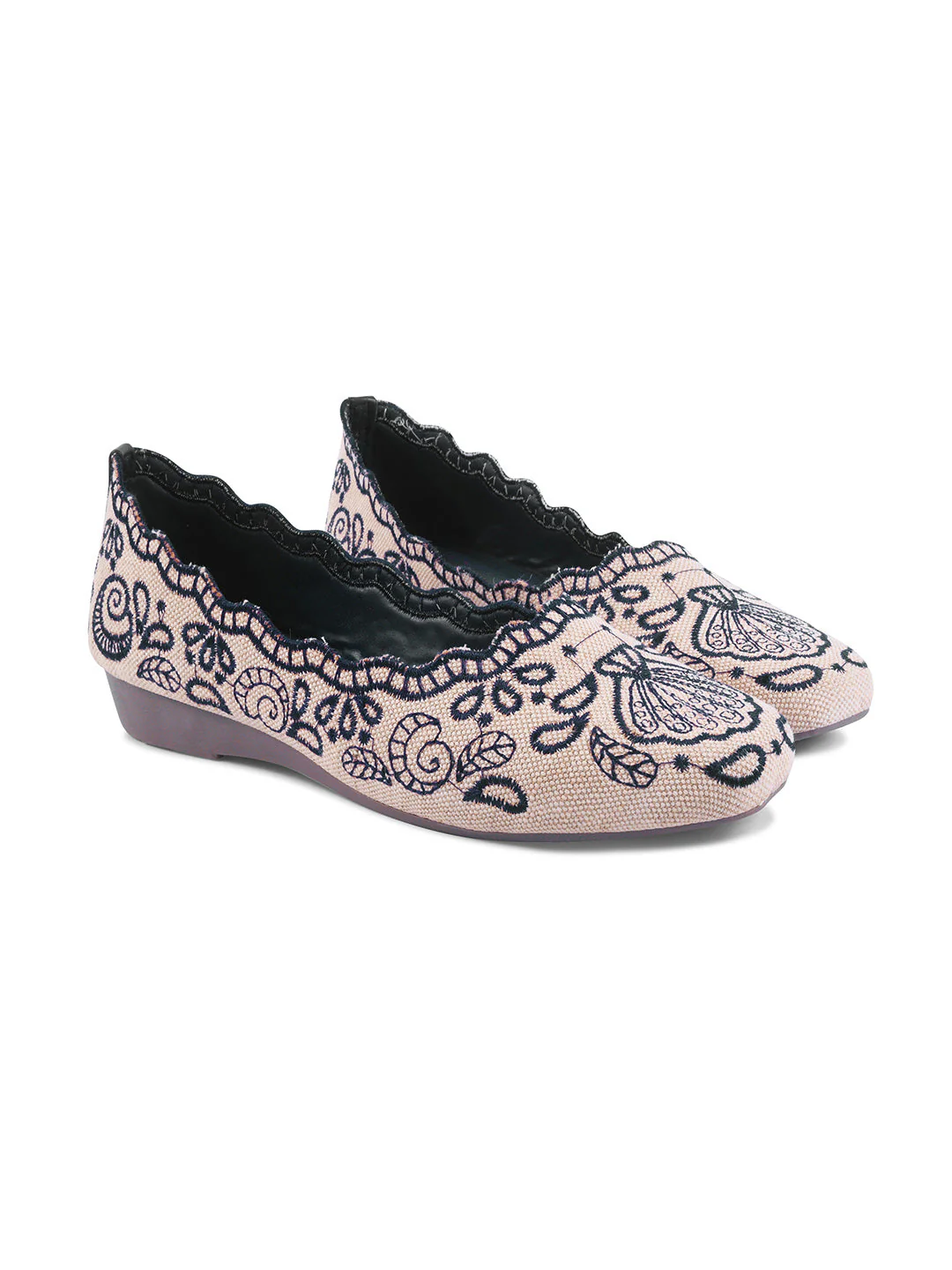 Embroidered Bellie Slip-On Flats - Image 5