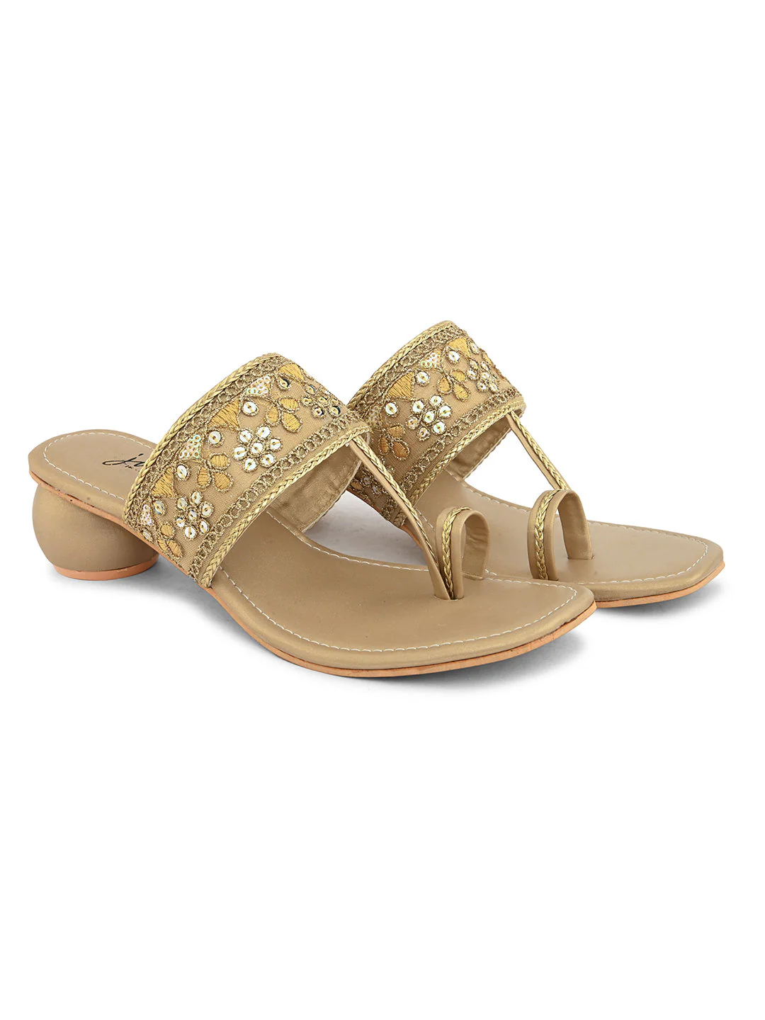 Jm Looks Women's Embellished Toe-Ring Heel Sandals - Image 12