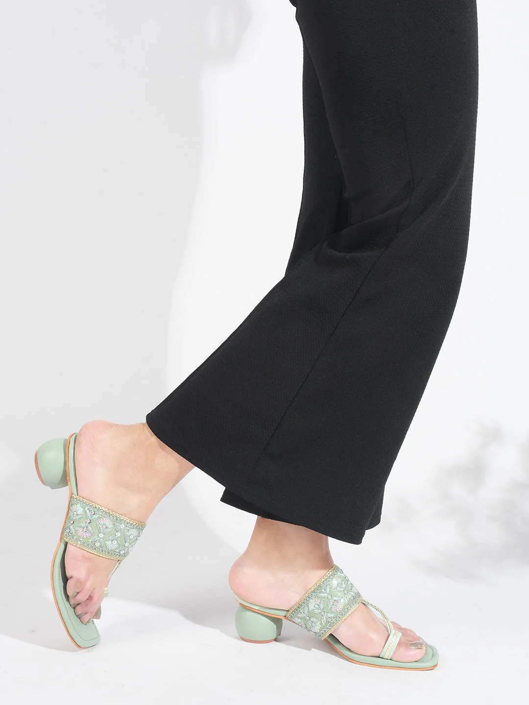 Jm Looks Women's Embellished Toe-Ring Heel Sandals - Image 16