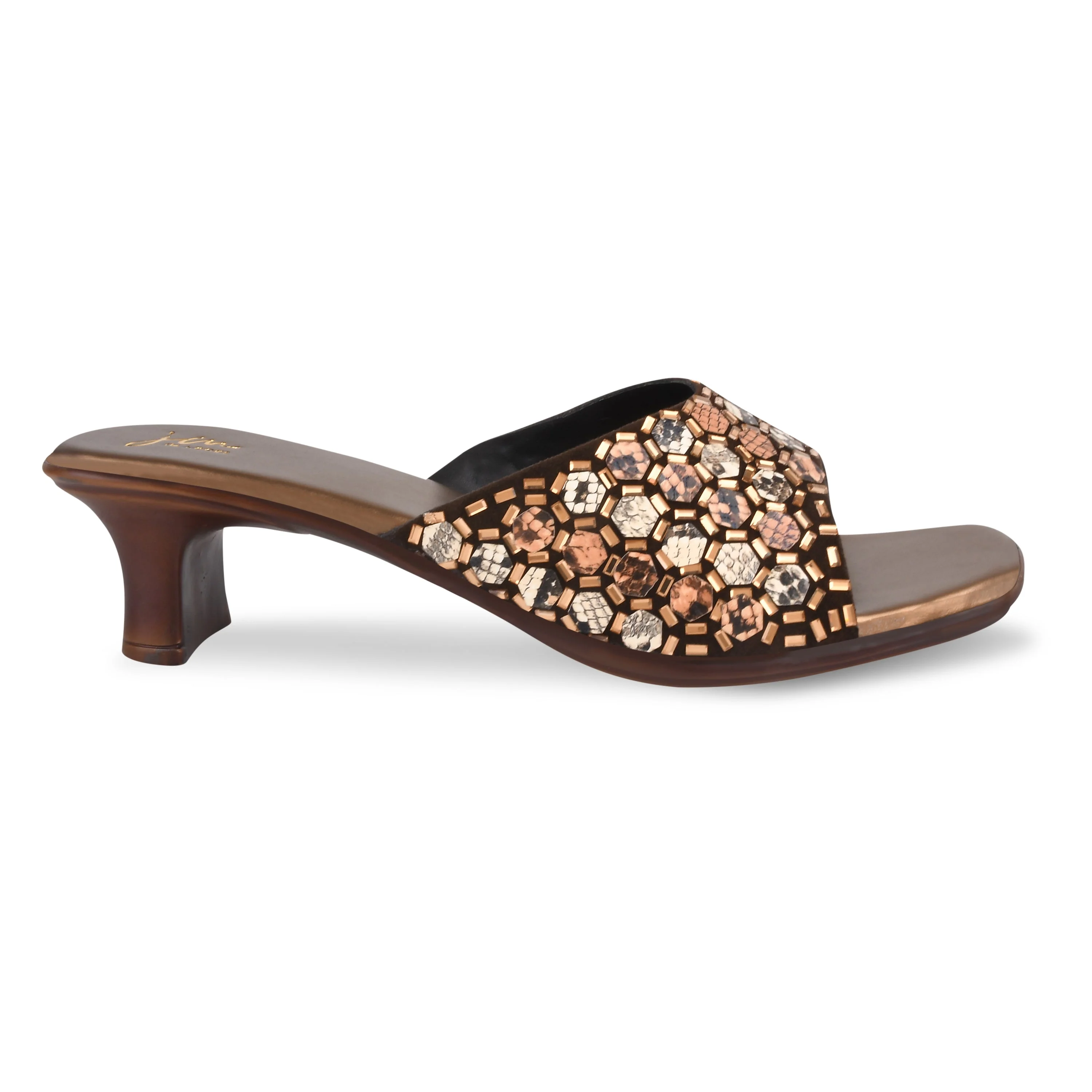 Embroided Heels Mirror Work - Image 10