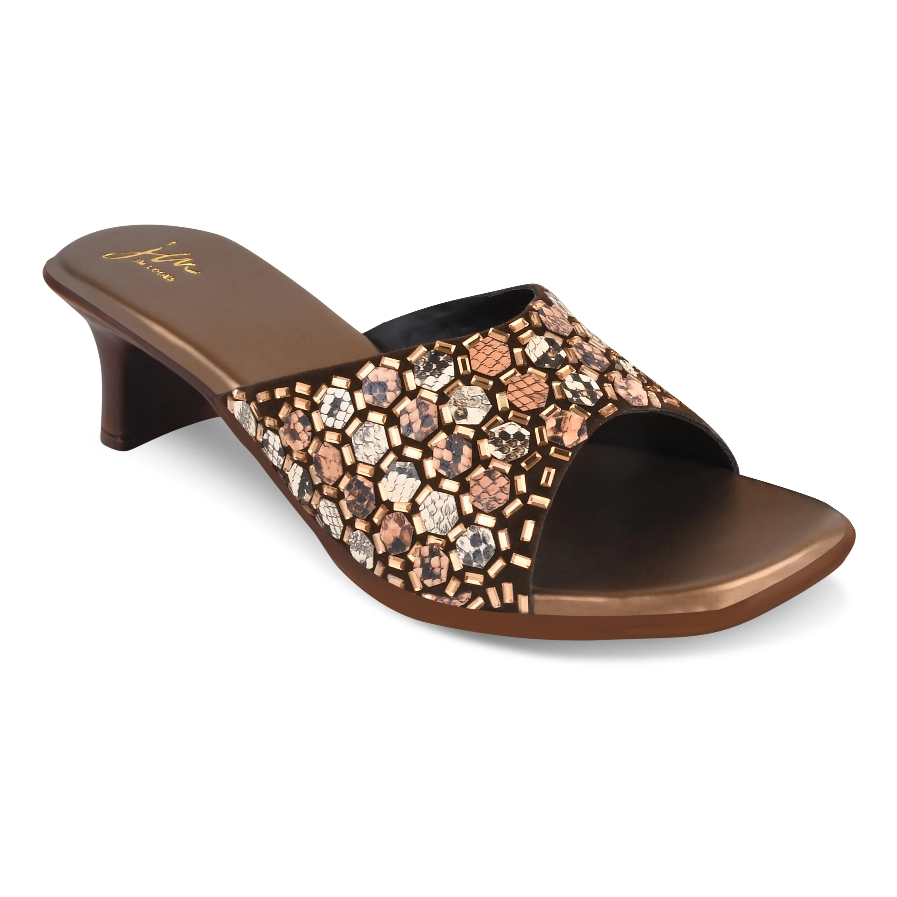 Embroided Heels Mirror Work - Image 11