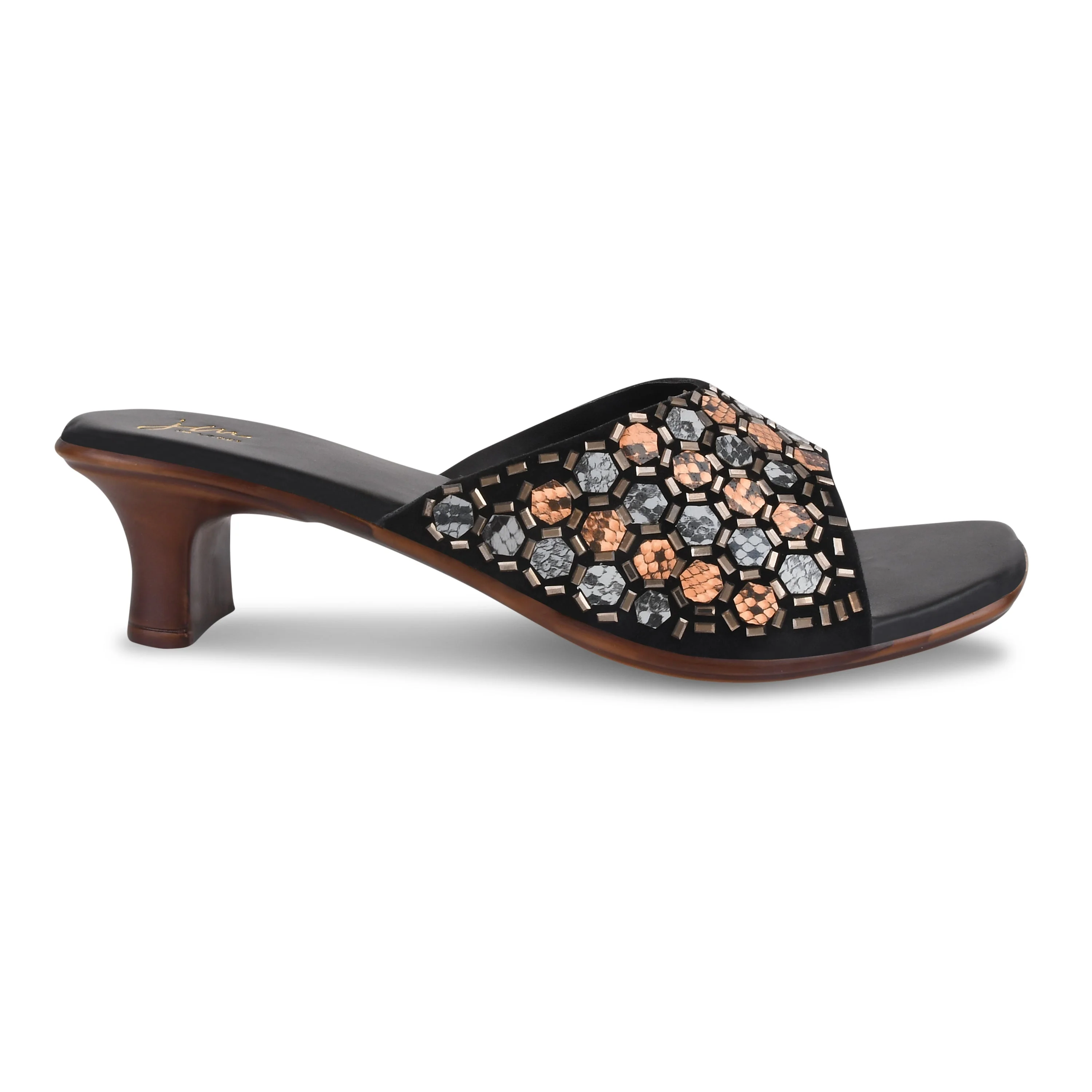 Embroided Heels Mirror Work - Image 4