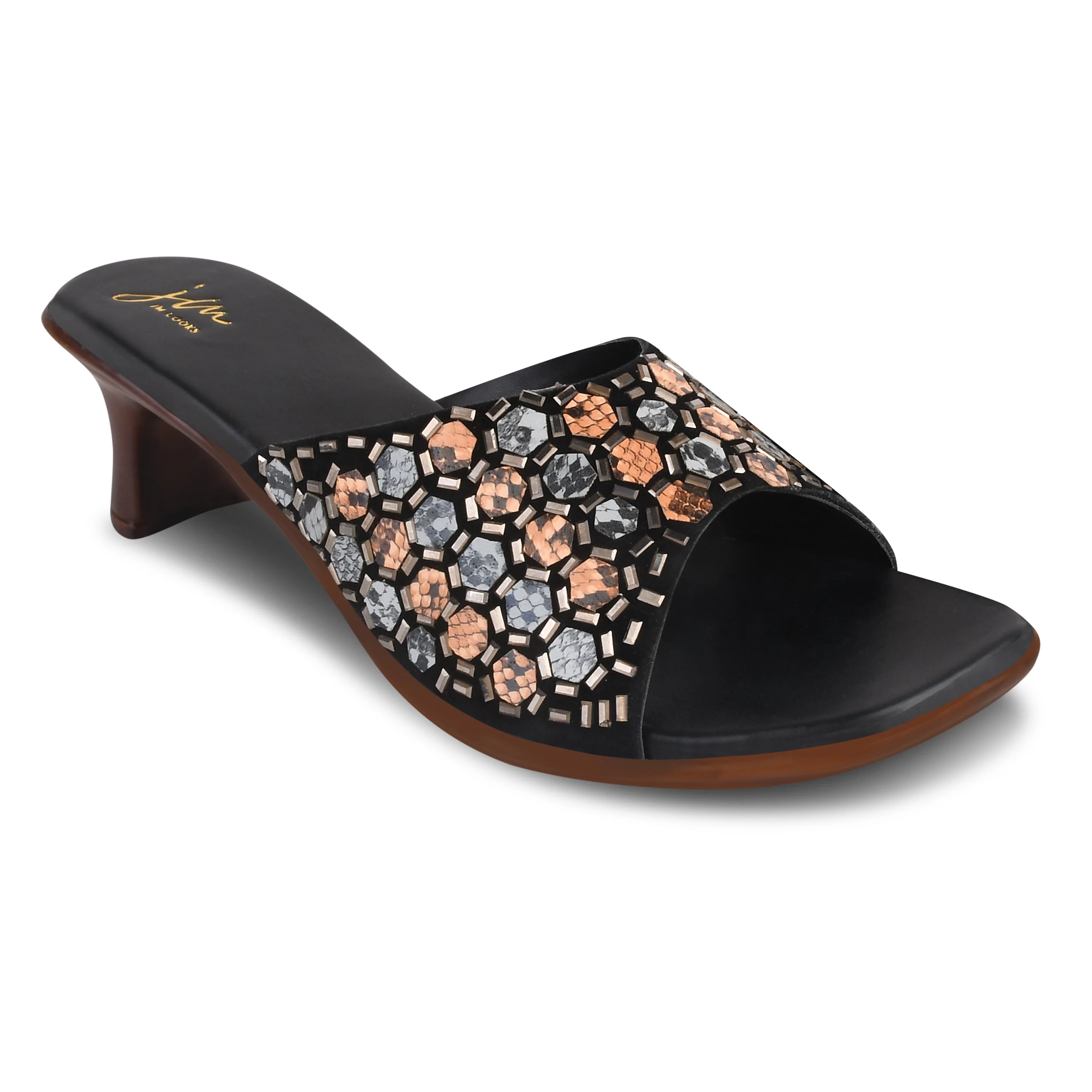 Embroided Heels Mirror Work - Image 5