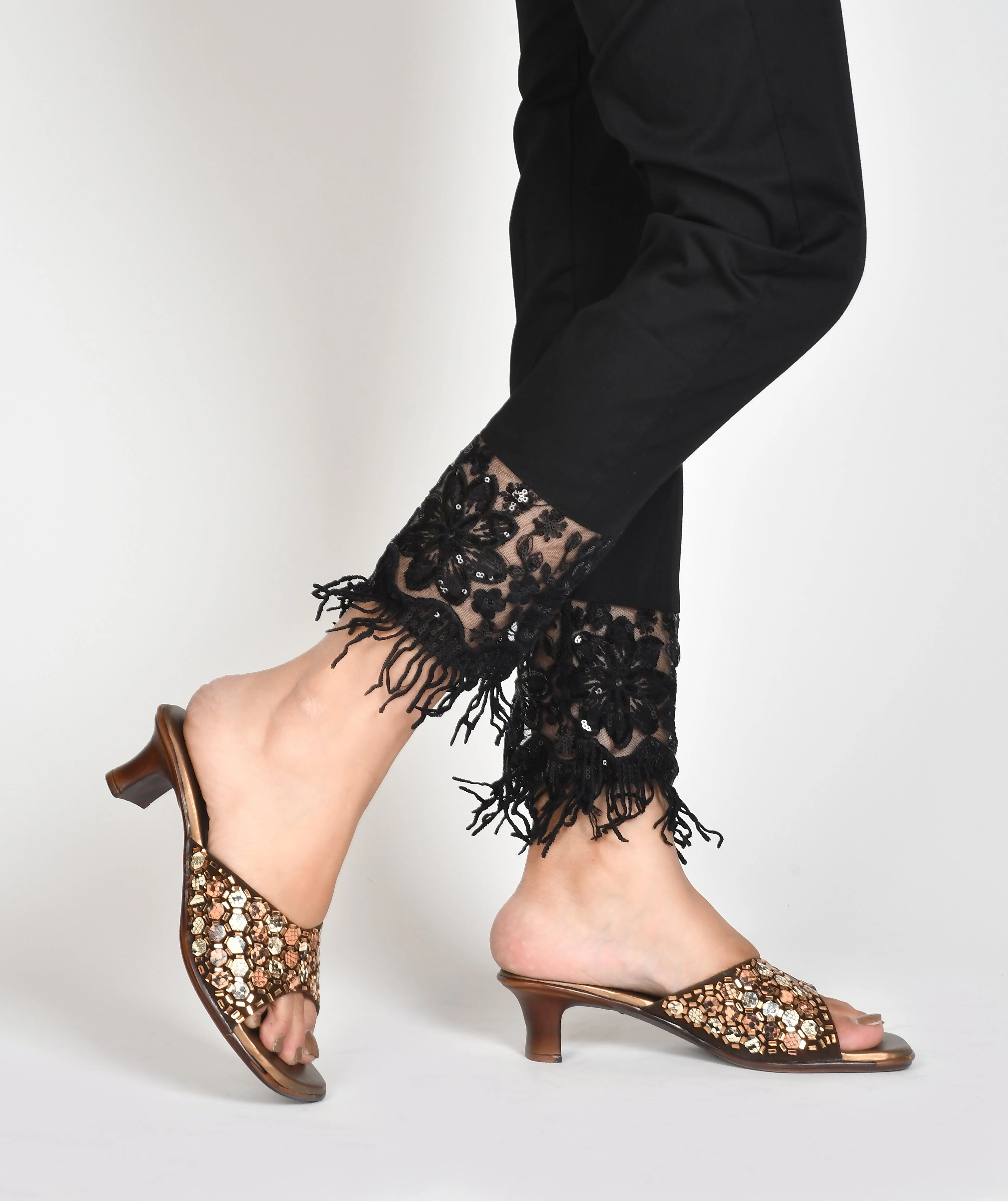 Embroided Heels Mirror Work - Image 9