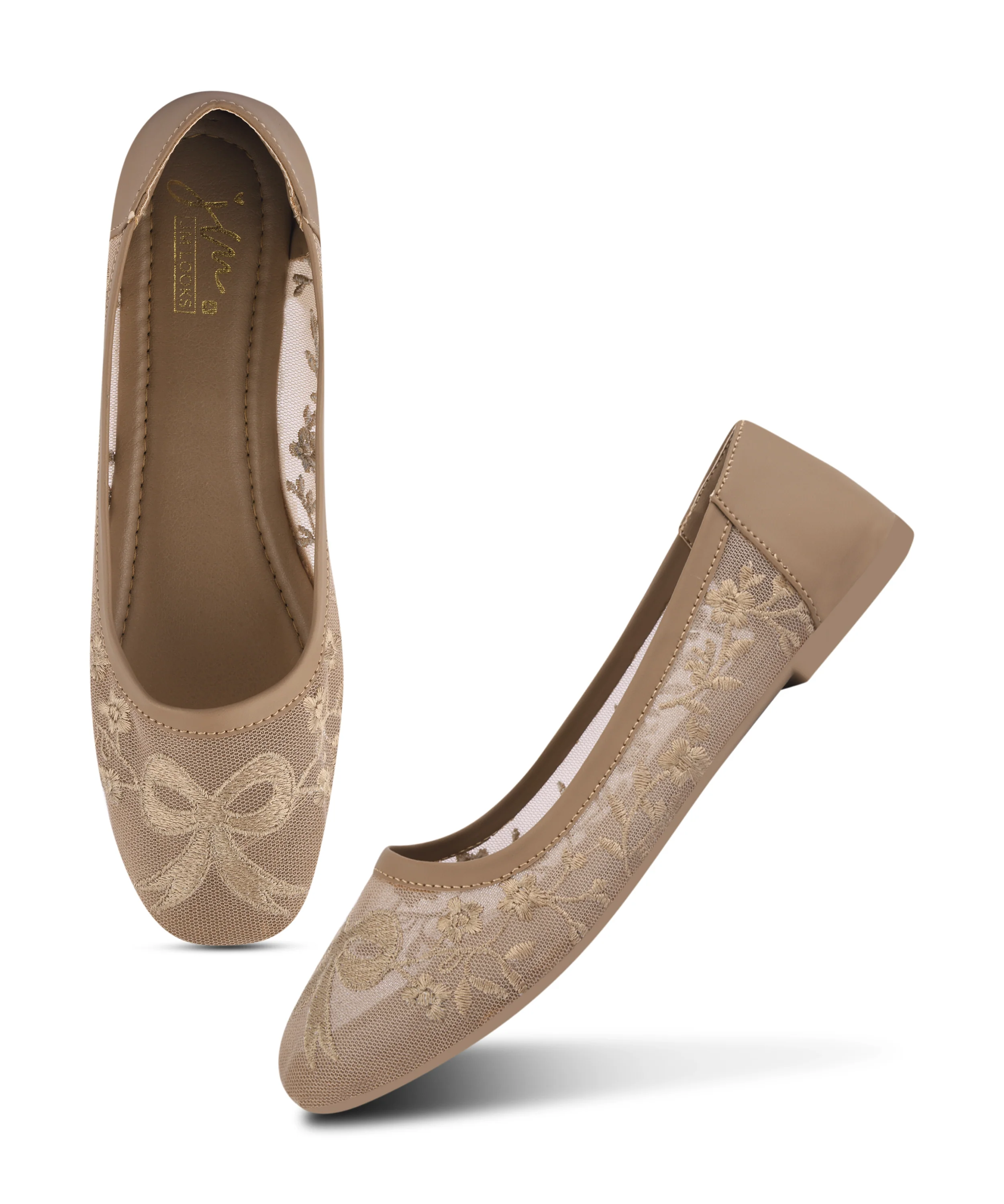 Embroidered Slip-On Ballerinas with Comfortable Fit - Image 6