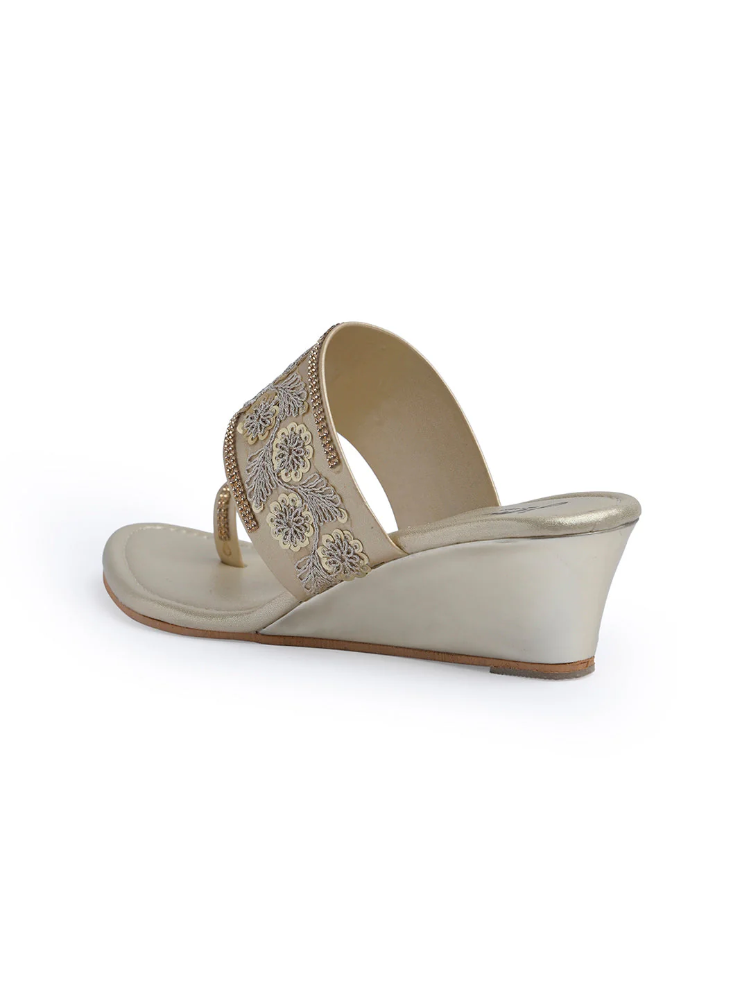Jm Looks Embroidered Wedge Sandals for Women & Girls - Image 22
