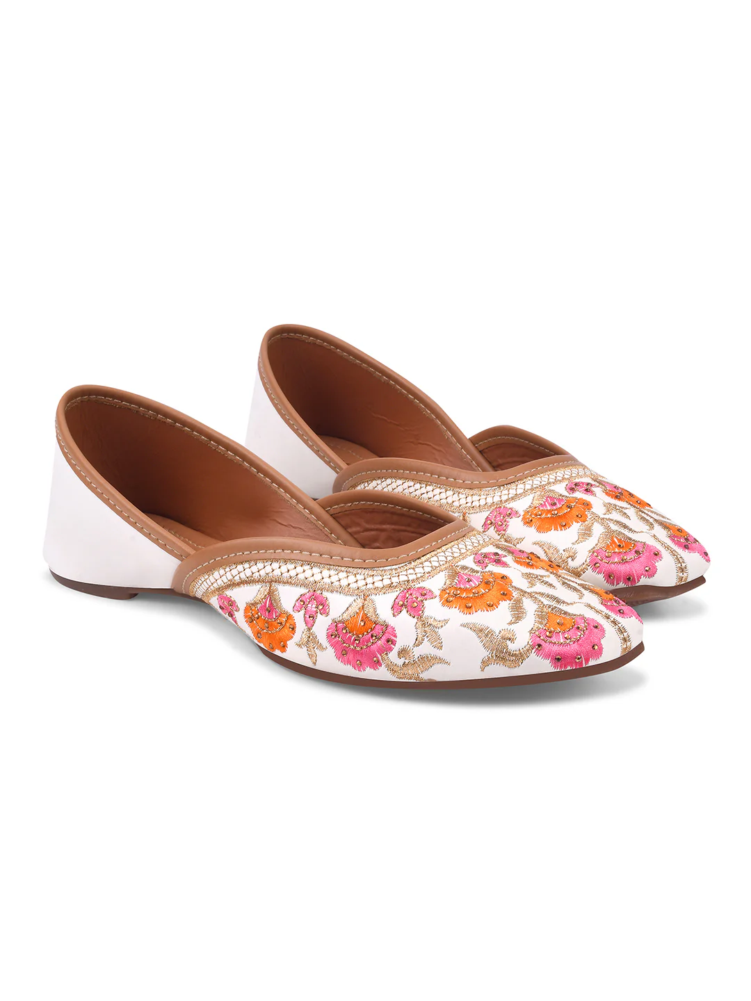 Embroidered Traditional Jutti Flats - Image 11