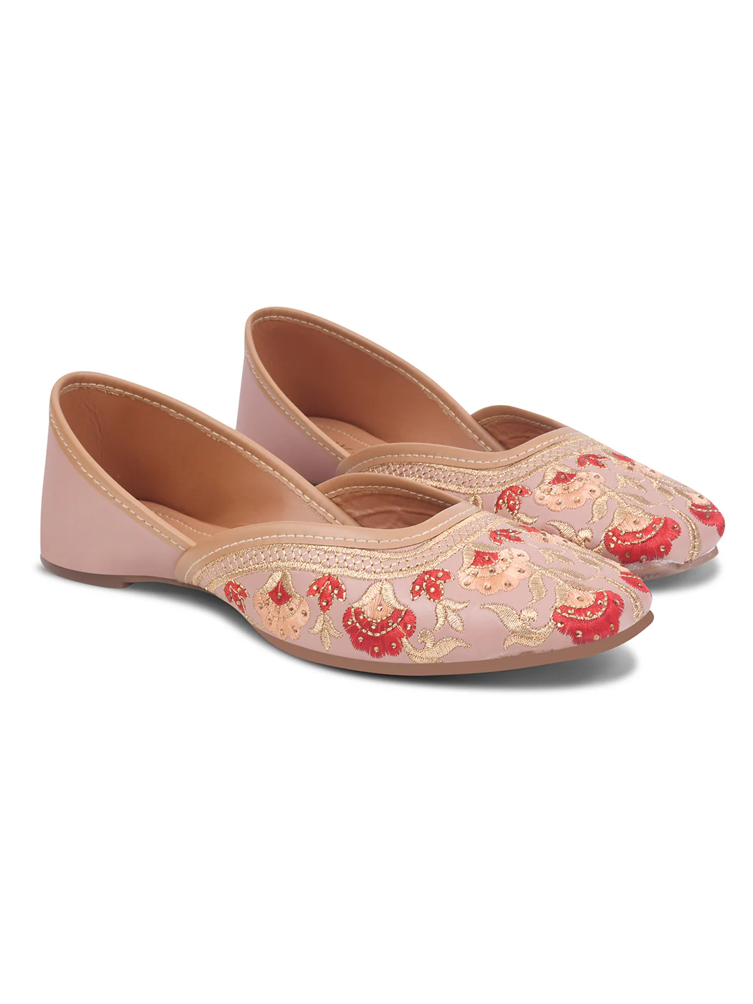Embroidered Traditional Jutti Flats - Image 6