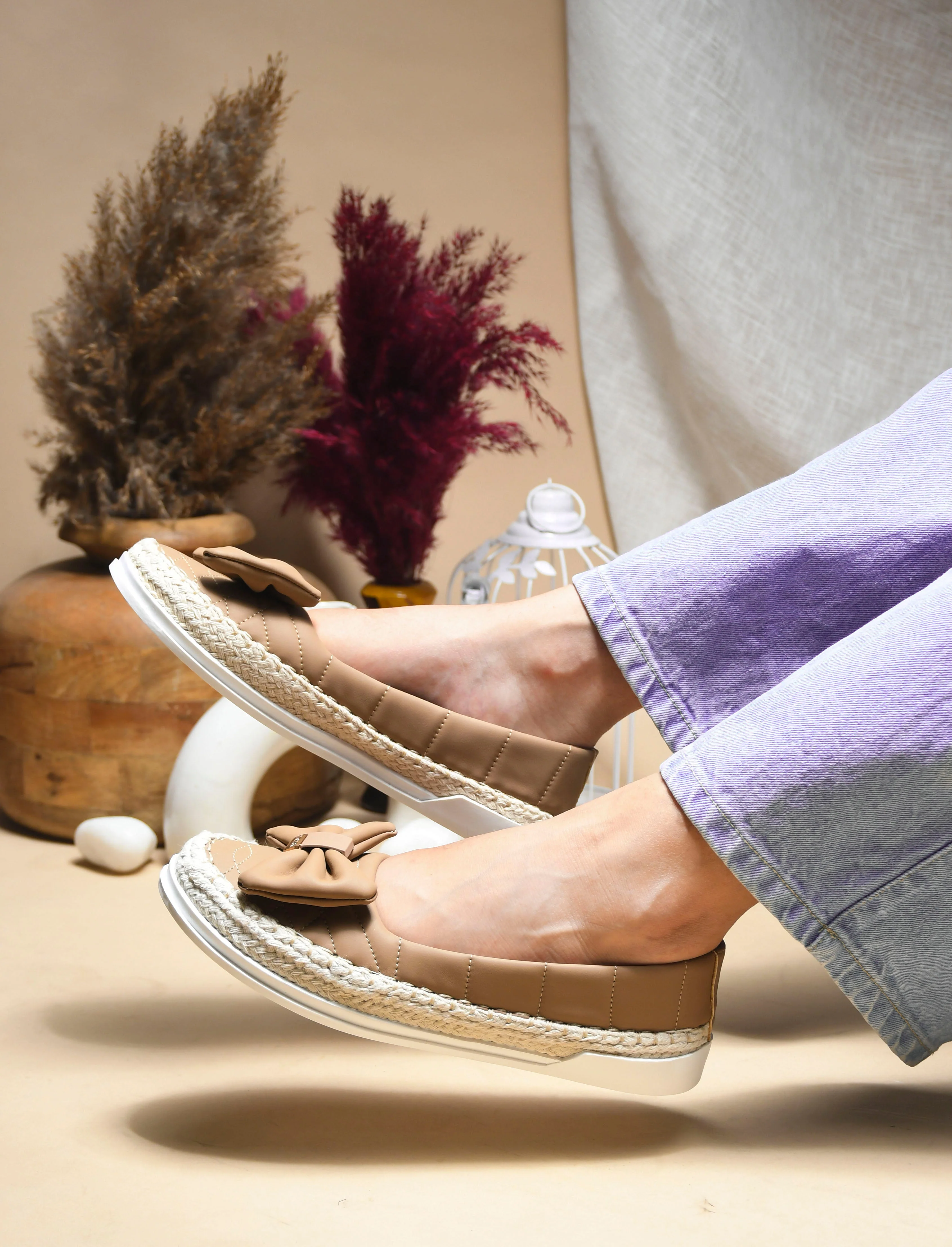 JM Looks Espadrille Bow Loafers - Image 2