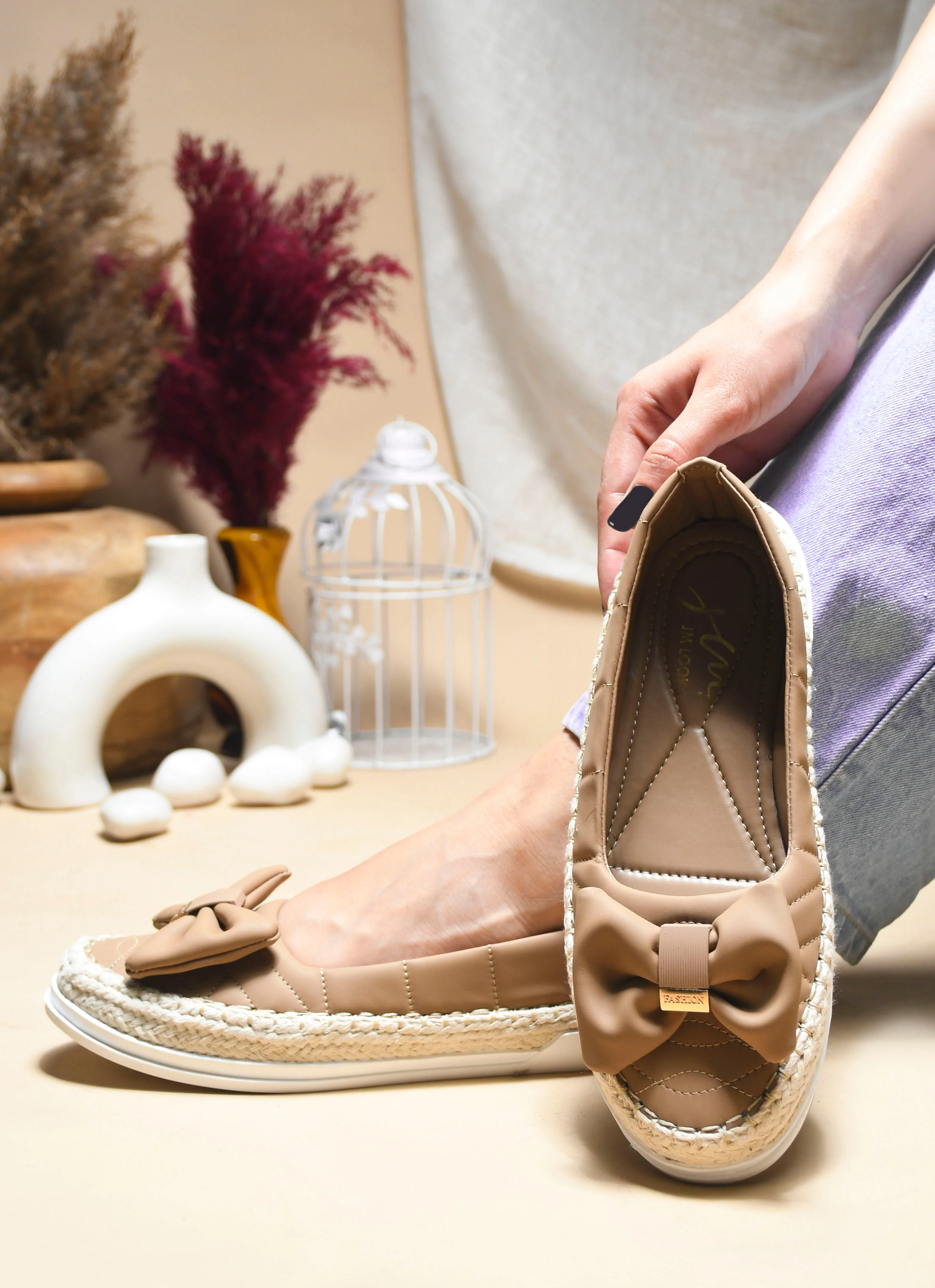 JM Looks Espadrille Bow Loafers - Image 5